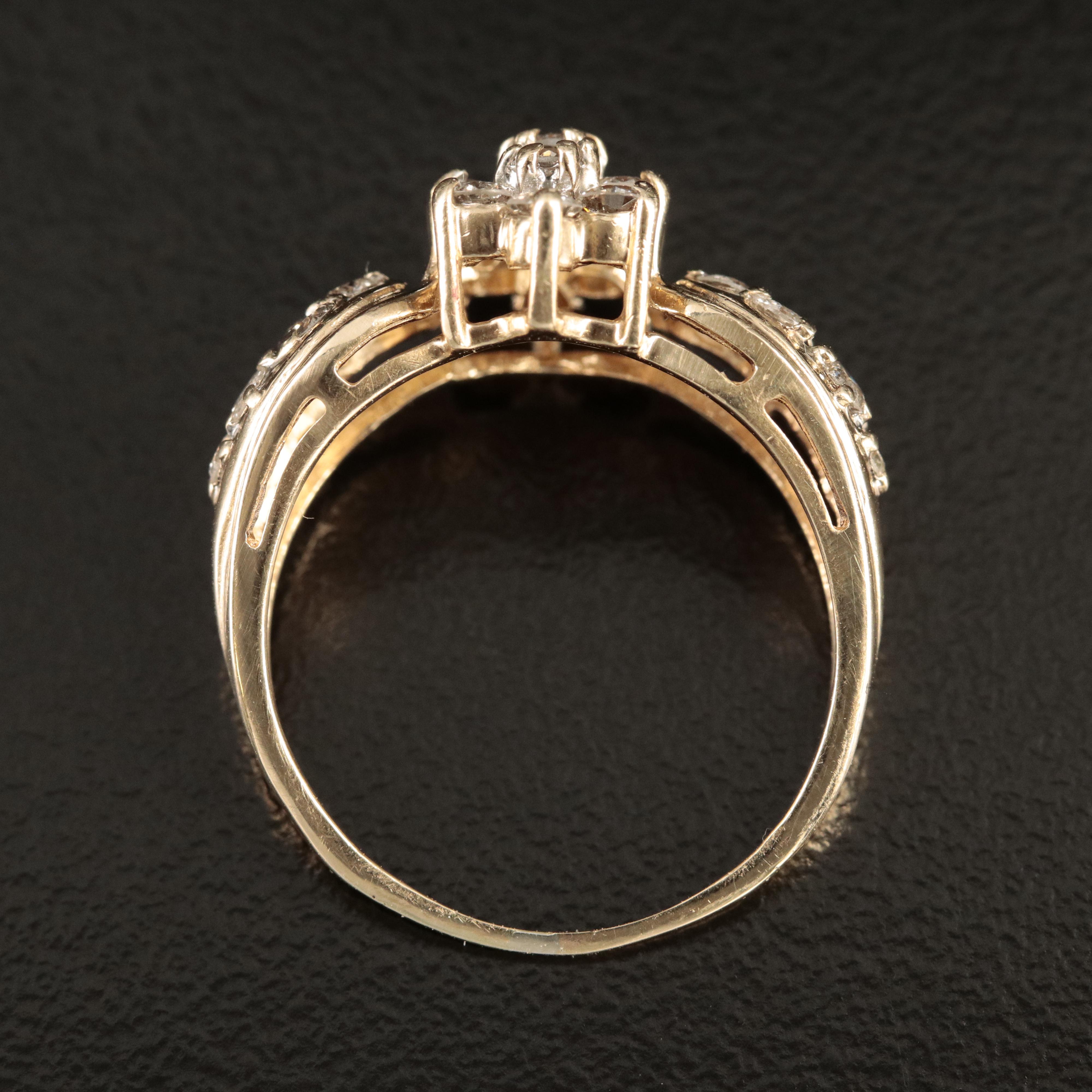 10K 0.90 CTW Diamond Ring