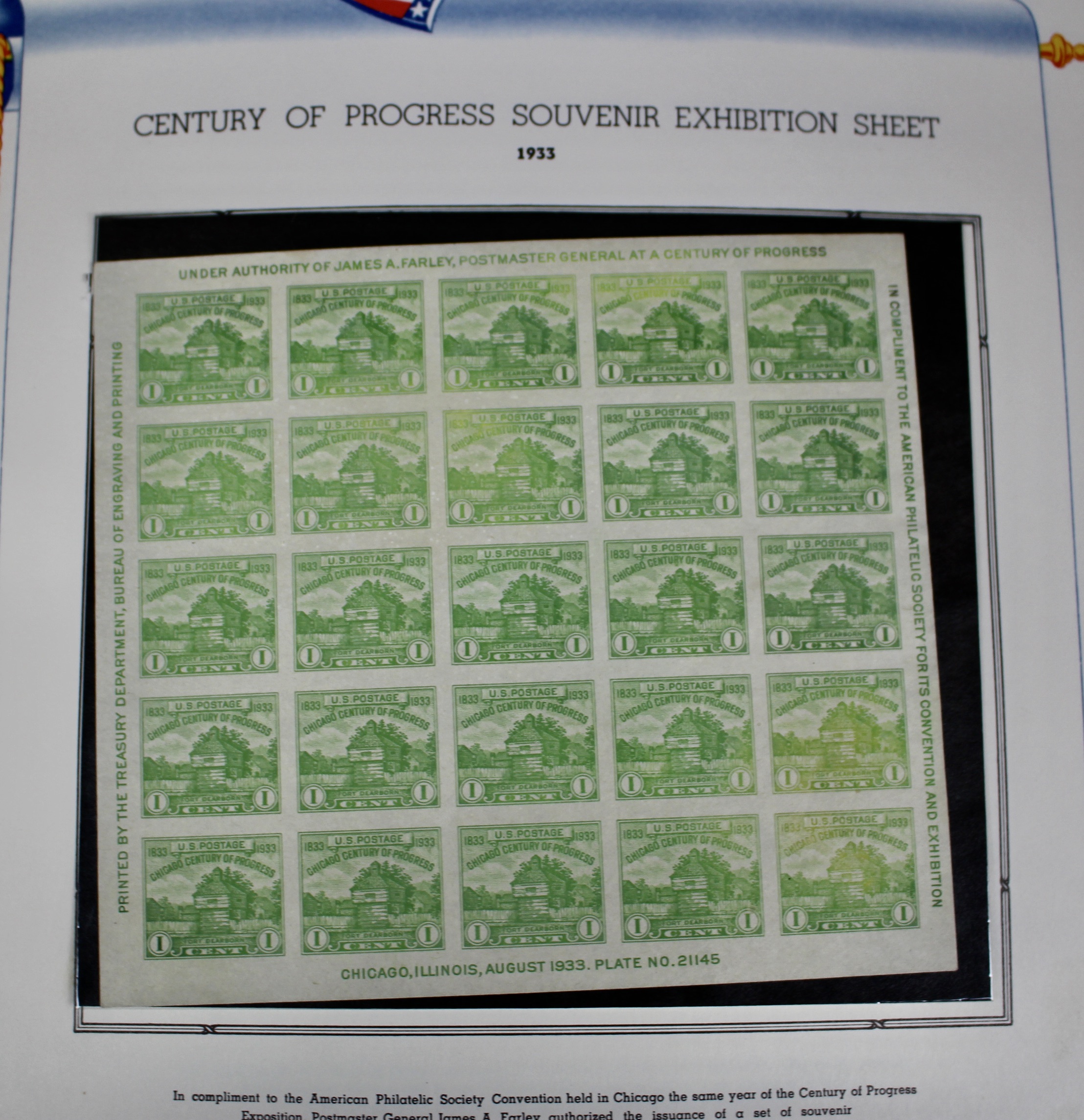 U.S. Commemorative Postage Stamp Collection, 1893 to 1965