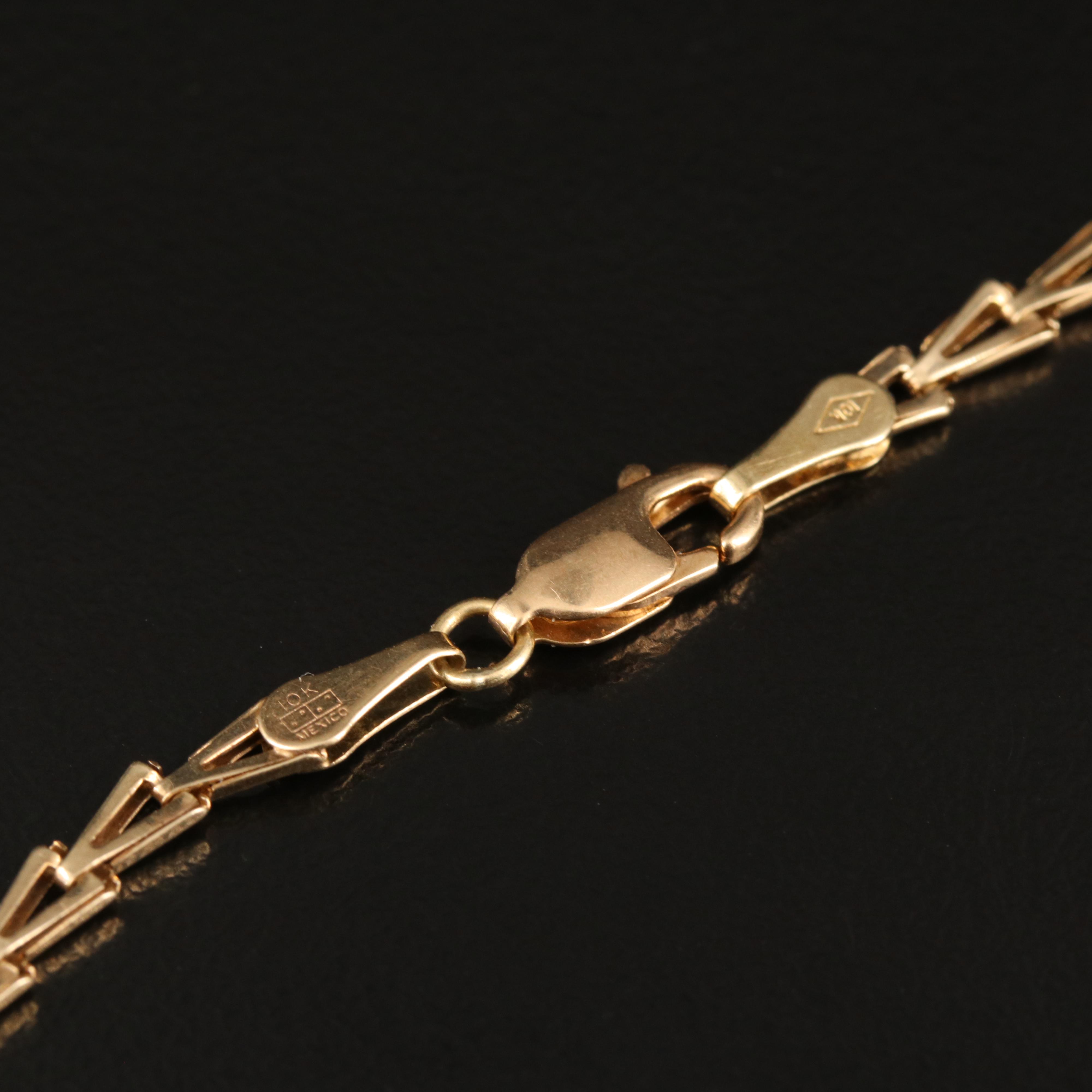 10K Sapphire Bracelet