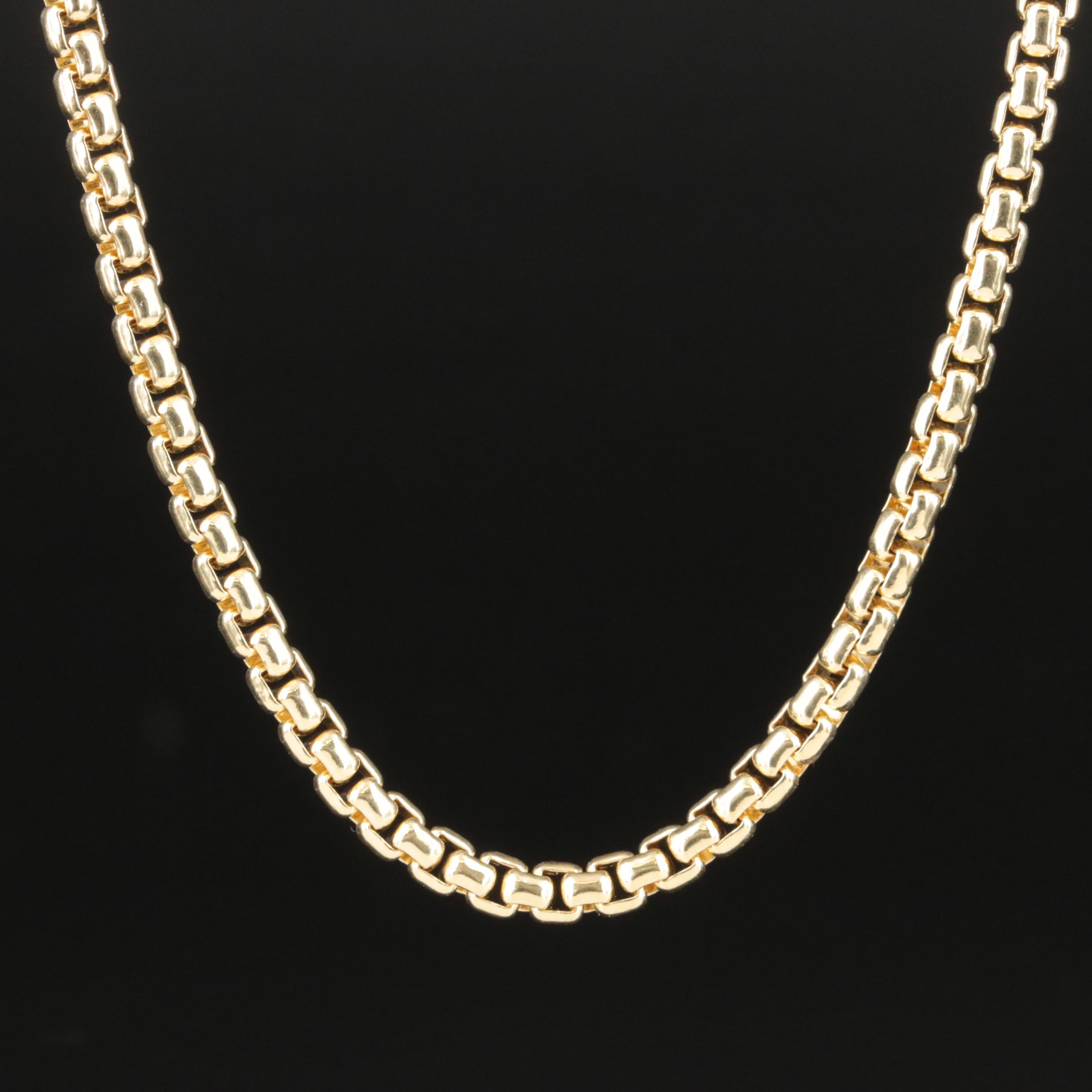 14K Box Chain Necklace
