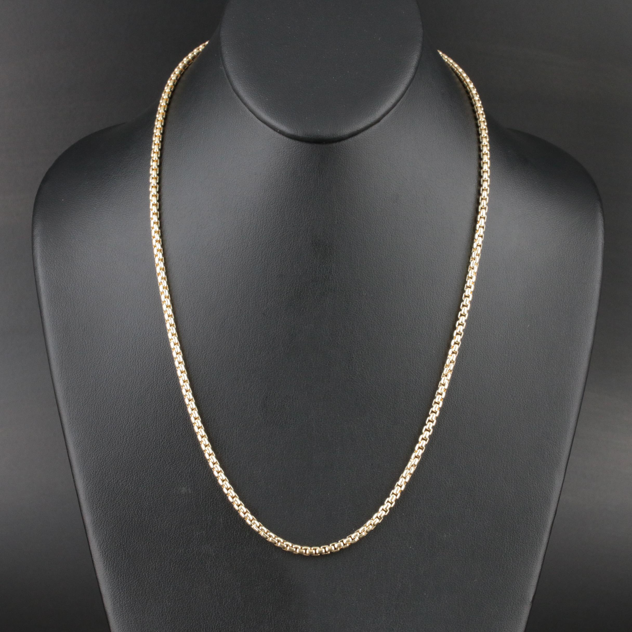 14K Box Chain Necklace