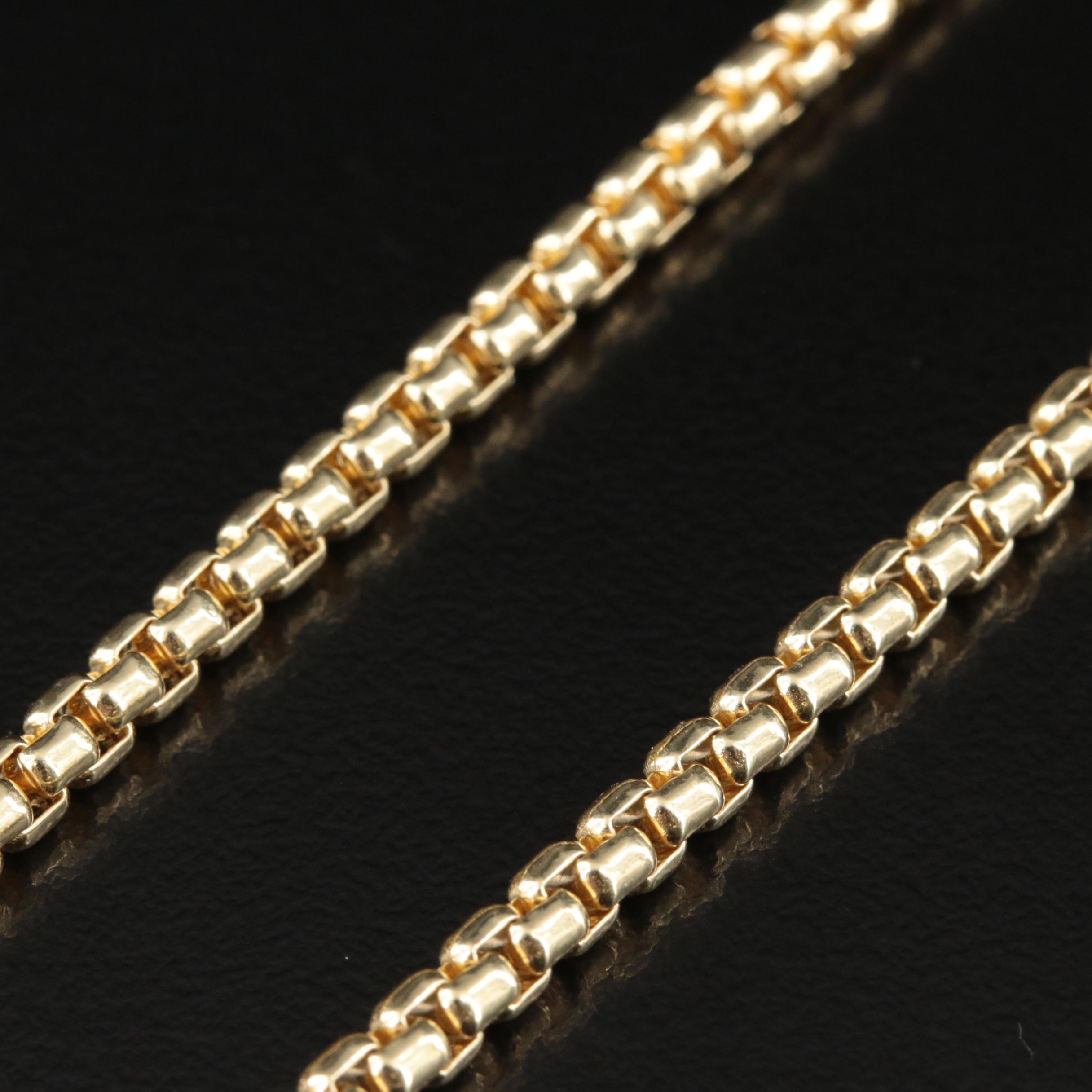 14K Box Chain Necklace