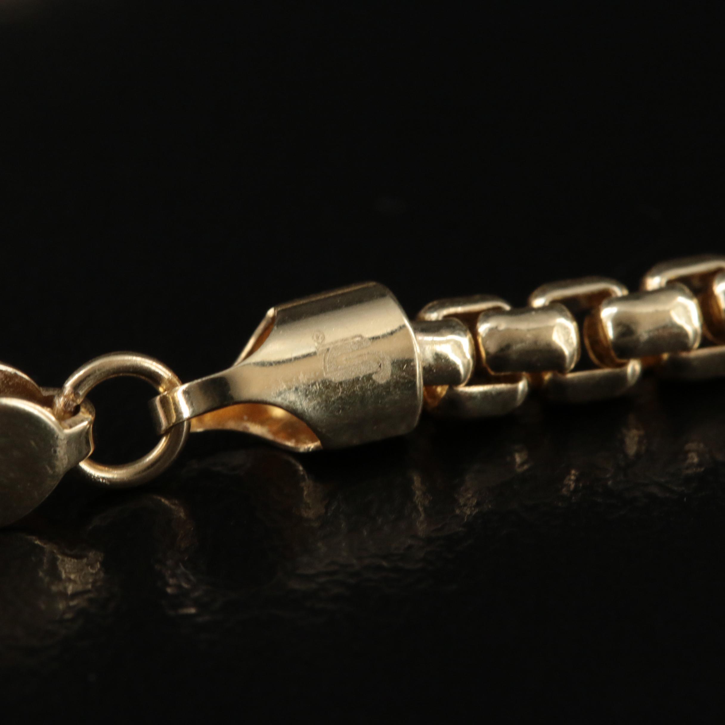 14K Box Chain Necklace