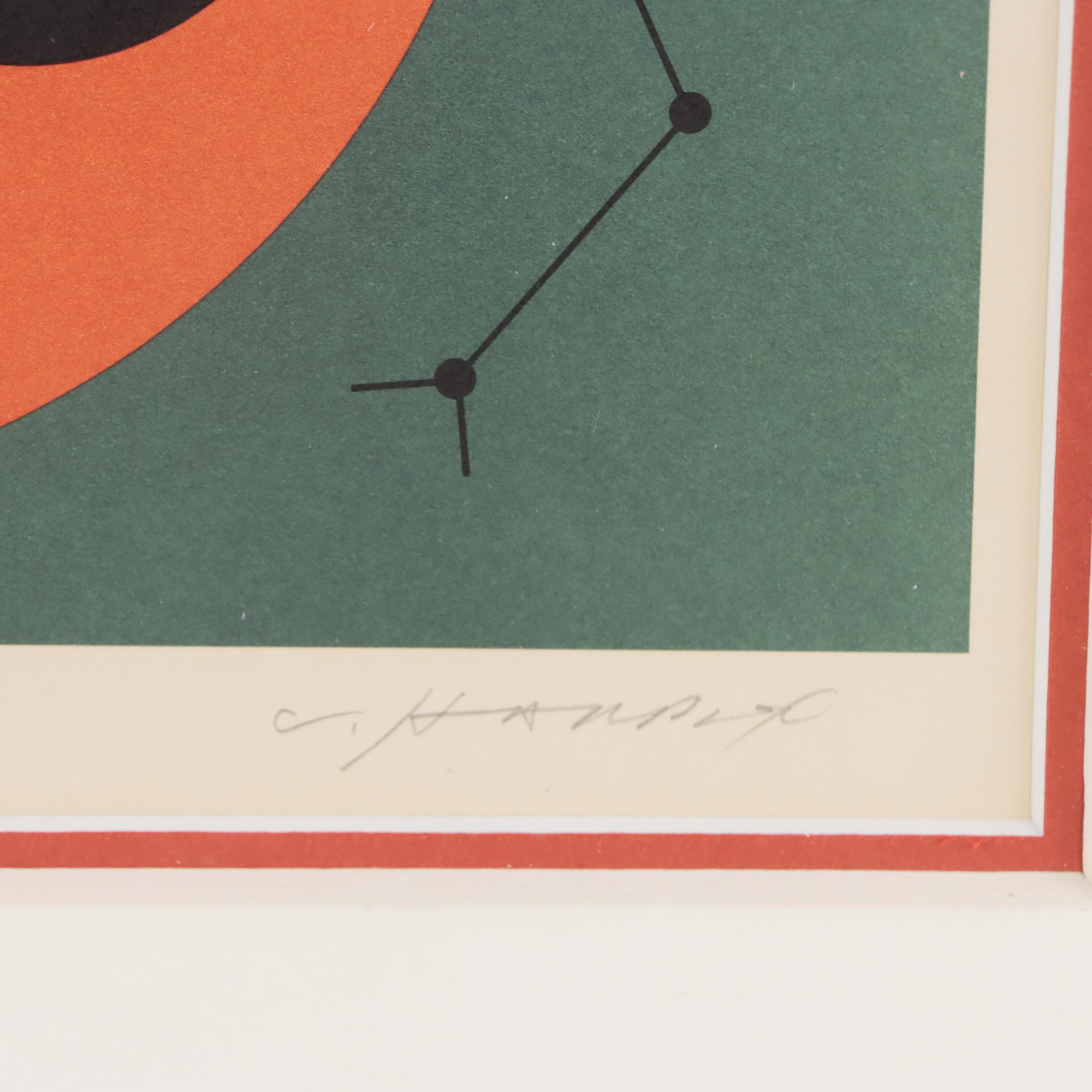 Charley Harper Lithograph "Ladybug," 1972