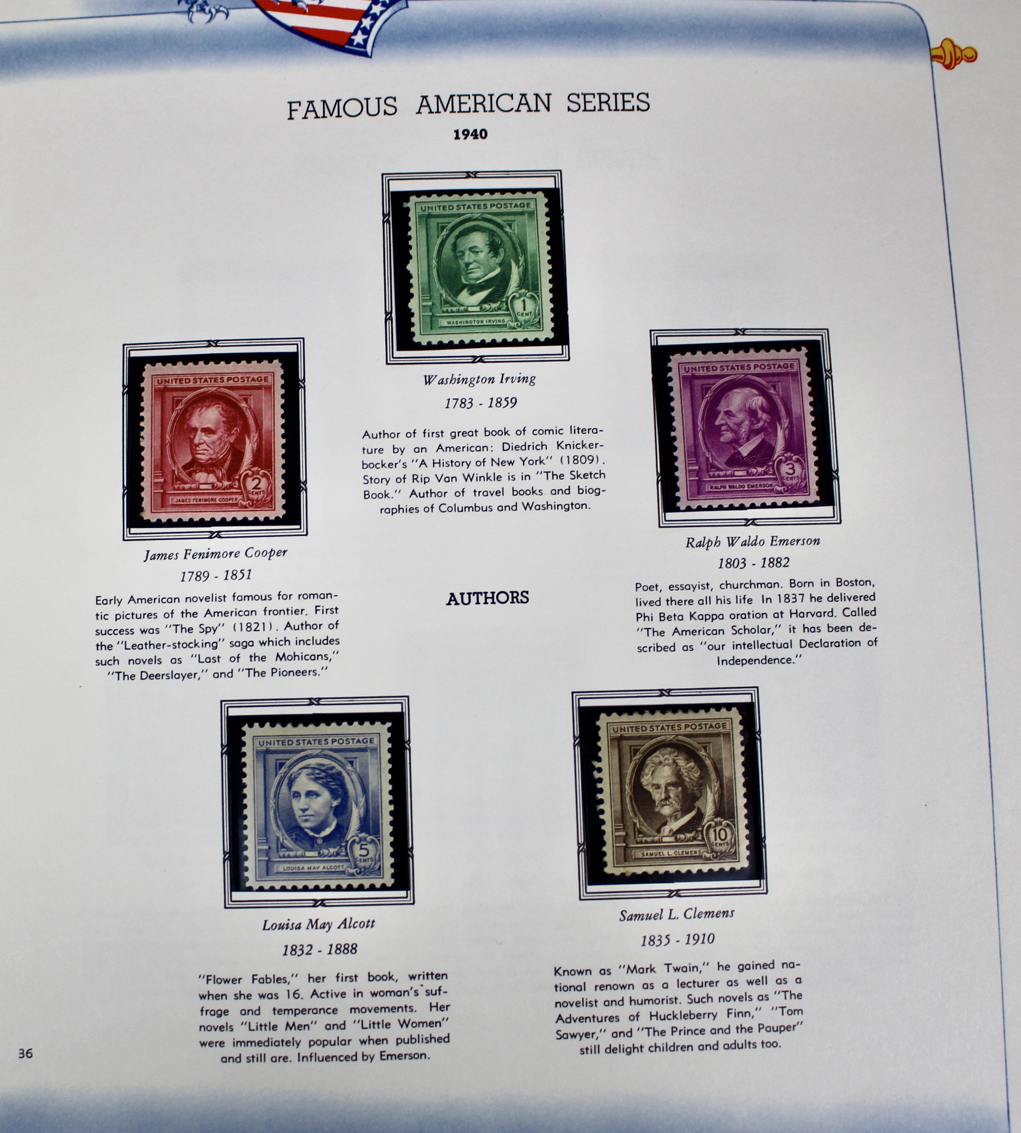U.S. Commemorative Postage Stamp Collection, 1893 to 1965