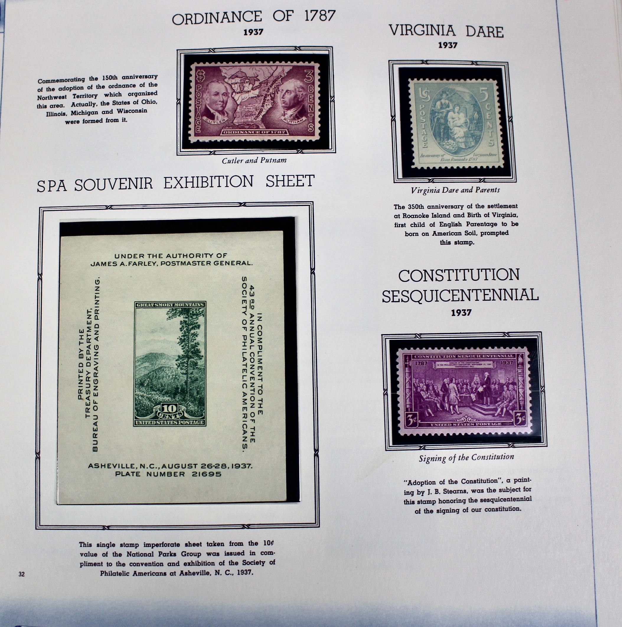U.S. Commemorative Postage Stamp Collection, 1893 to 1965