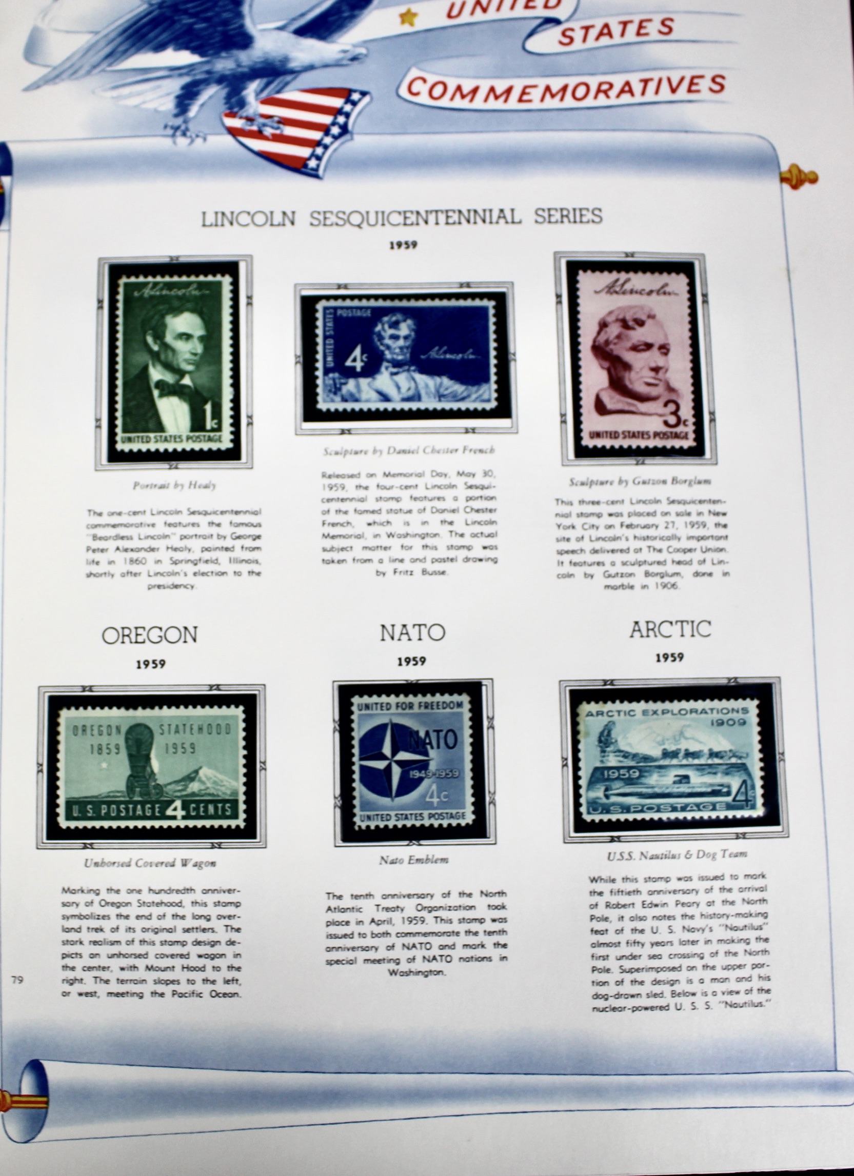 U.S. Commemorative Postage Stamp Collection, 1893 to 1965