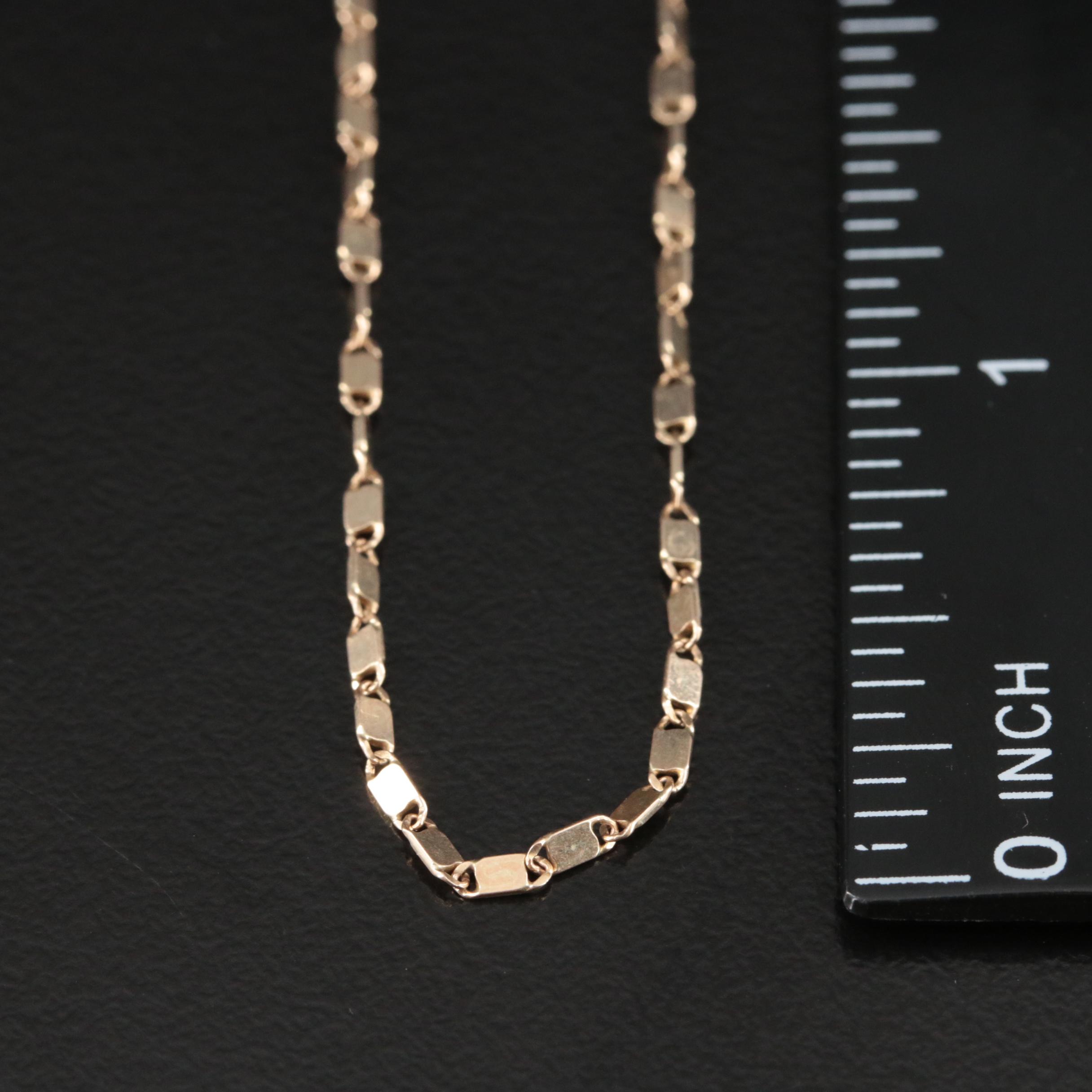 Italian 14K Fancy Link Necklace