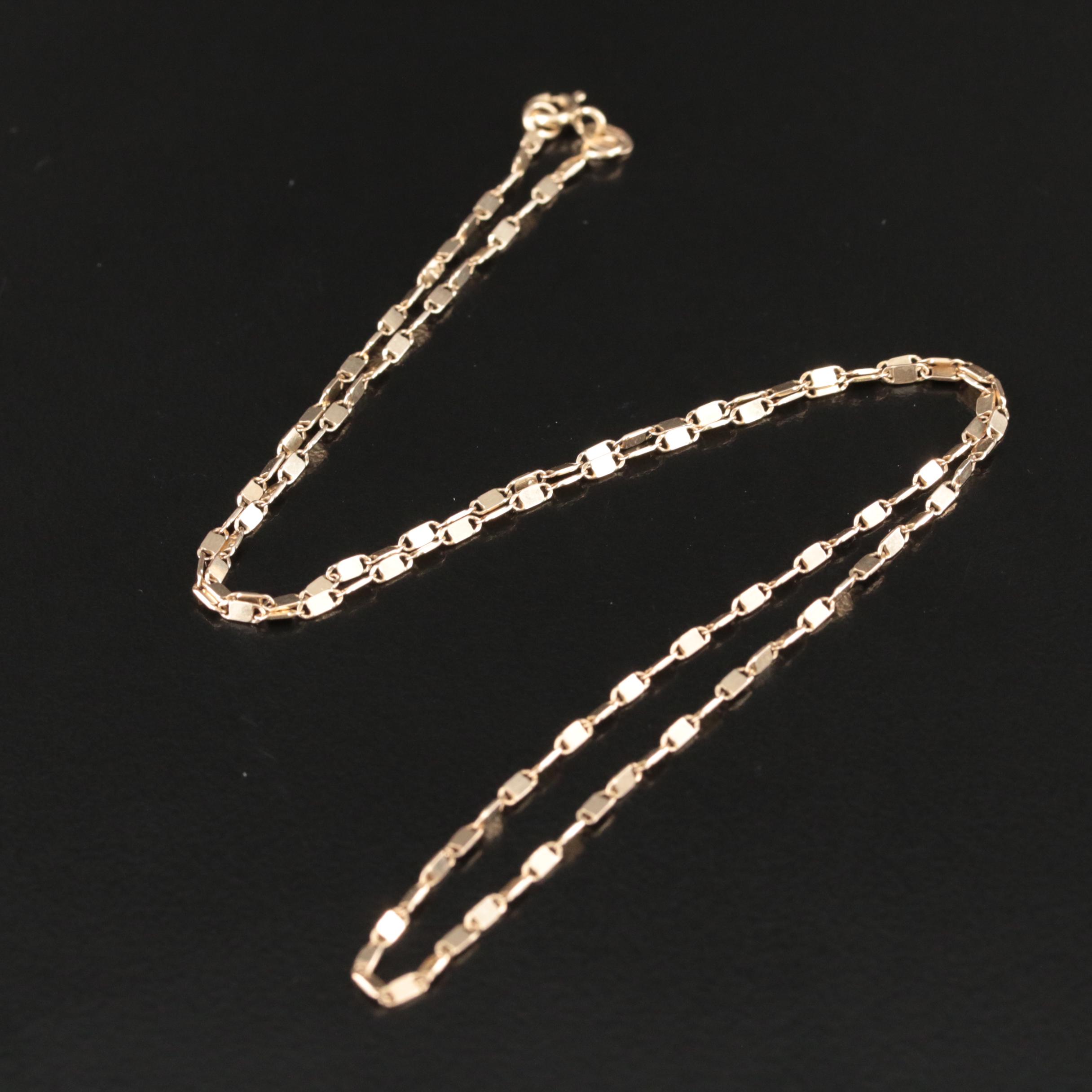 Italian 14K Fancy Link Necklace