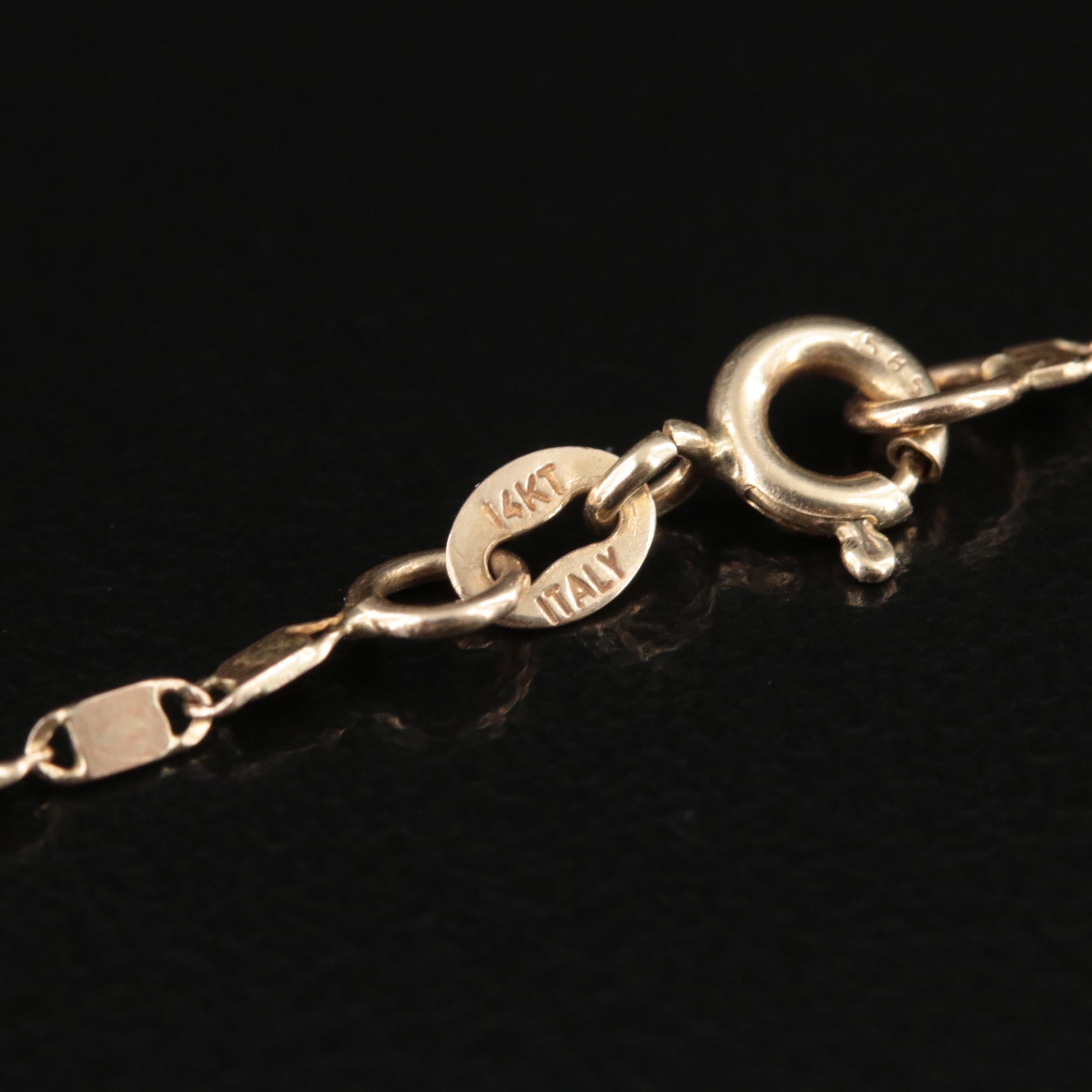 Italian 14K Fancy Link Necklace