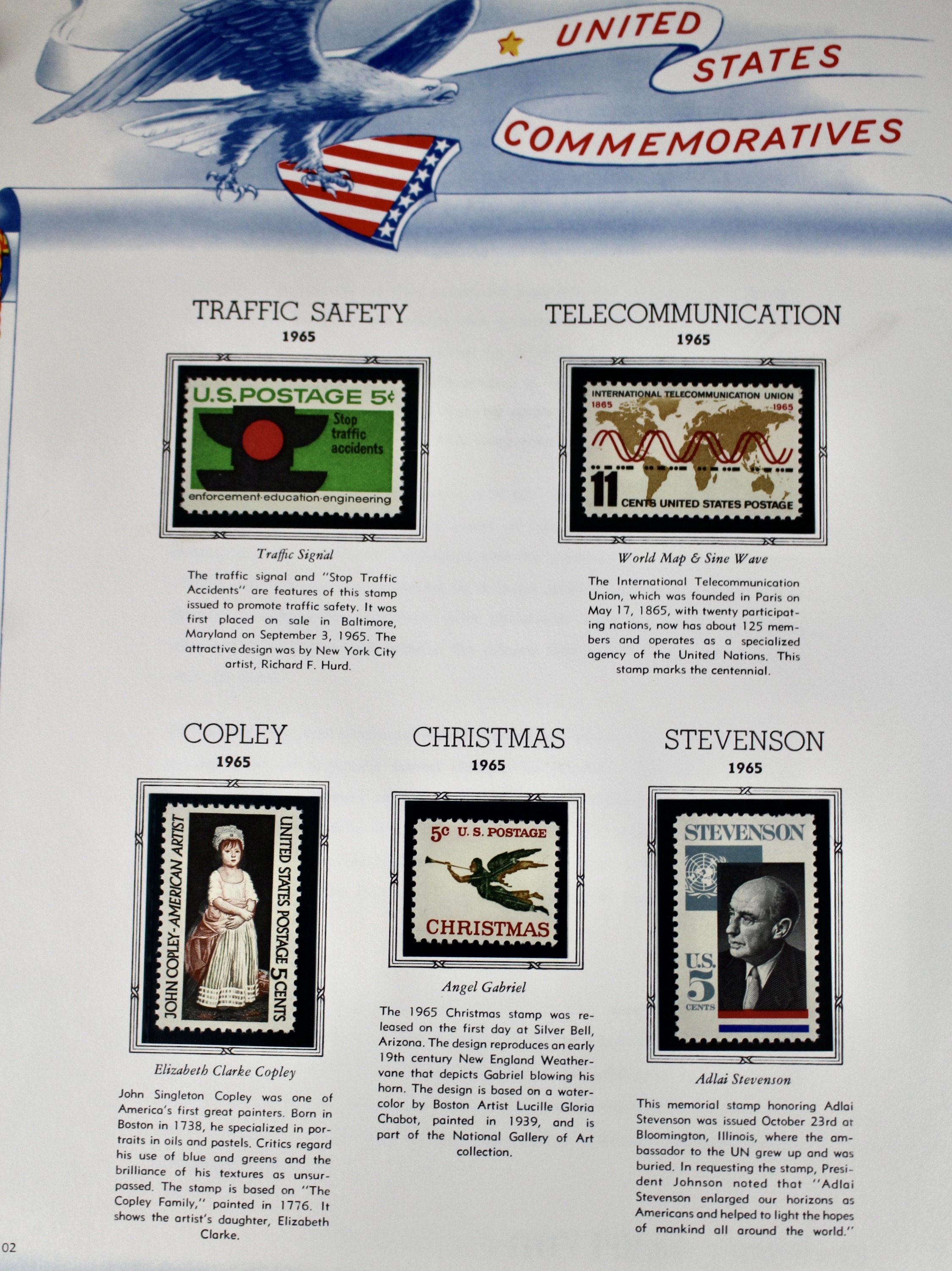 U.S. Commemorative Postage Stamp Collection, 1893 to 1965