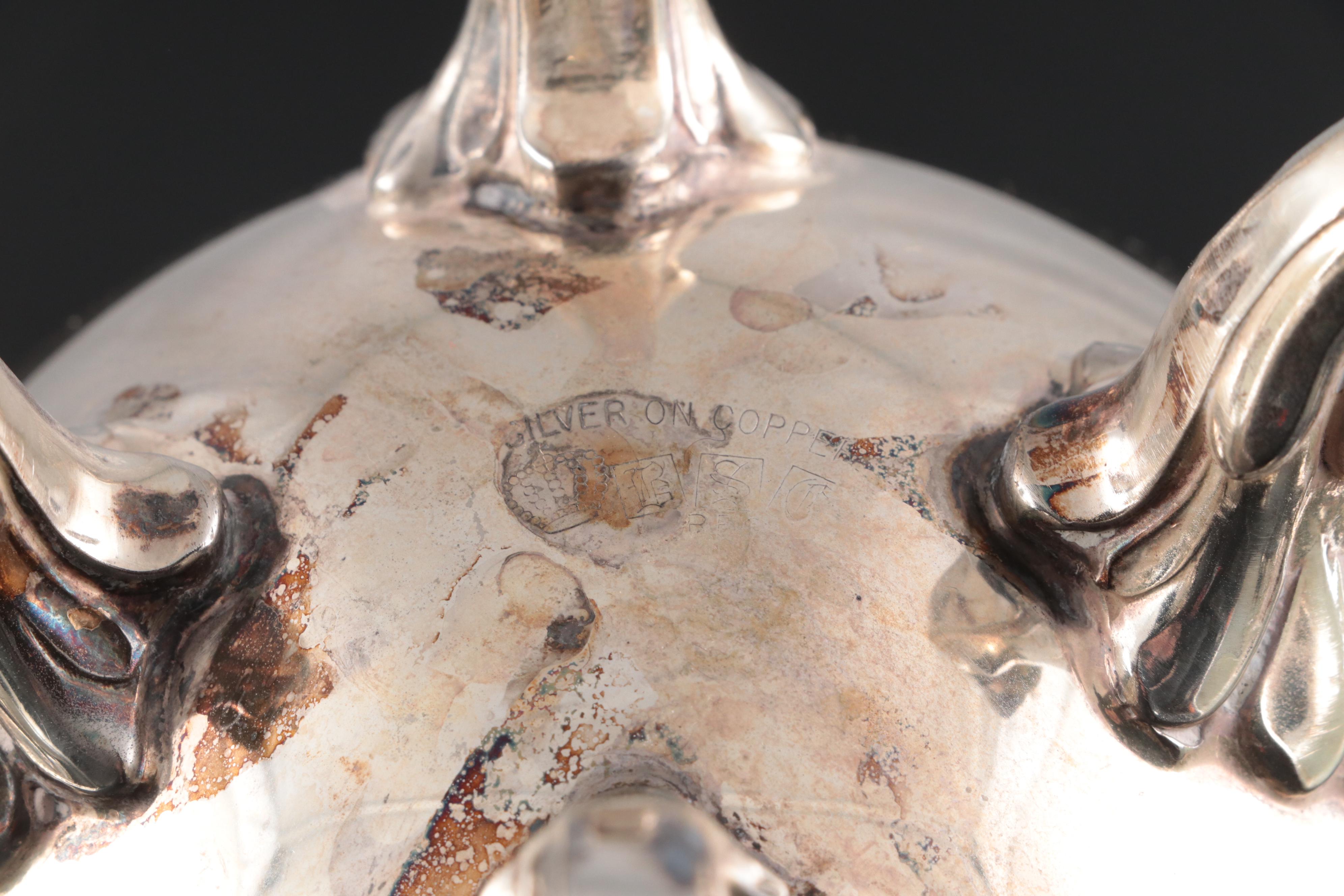 Birmingham Silver Company Silver Plate Tea Service, Mid to Late 20th Century