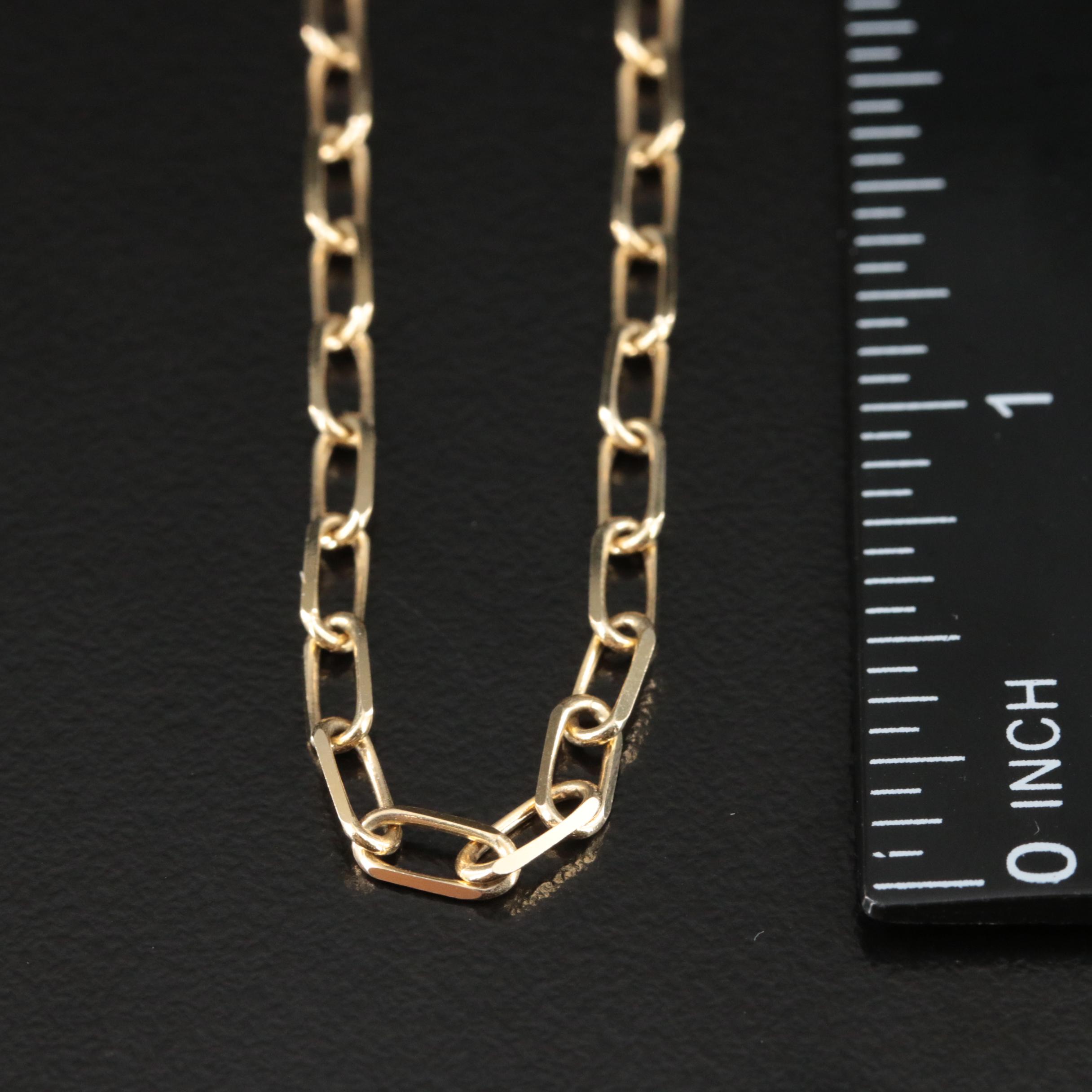 14K Cable Chain Necklace