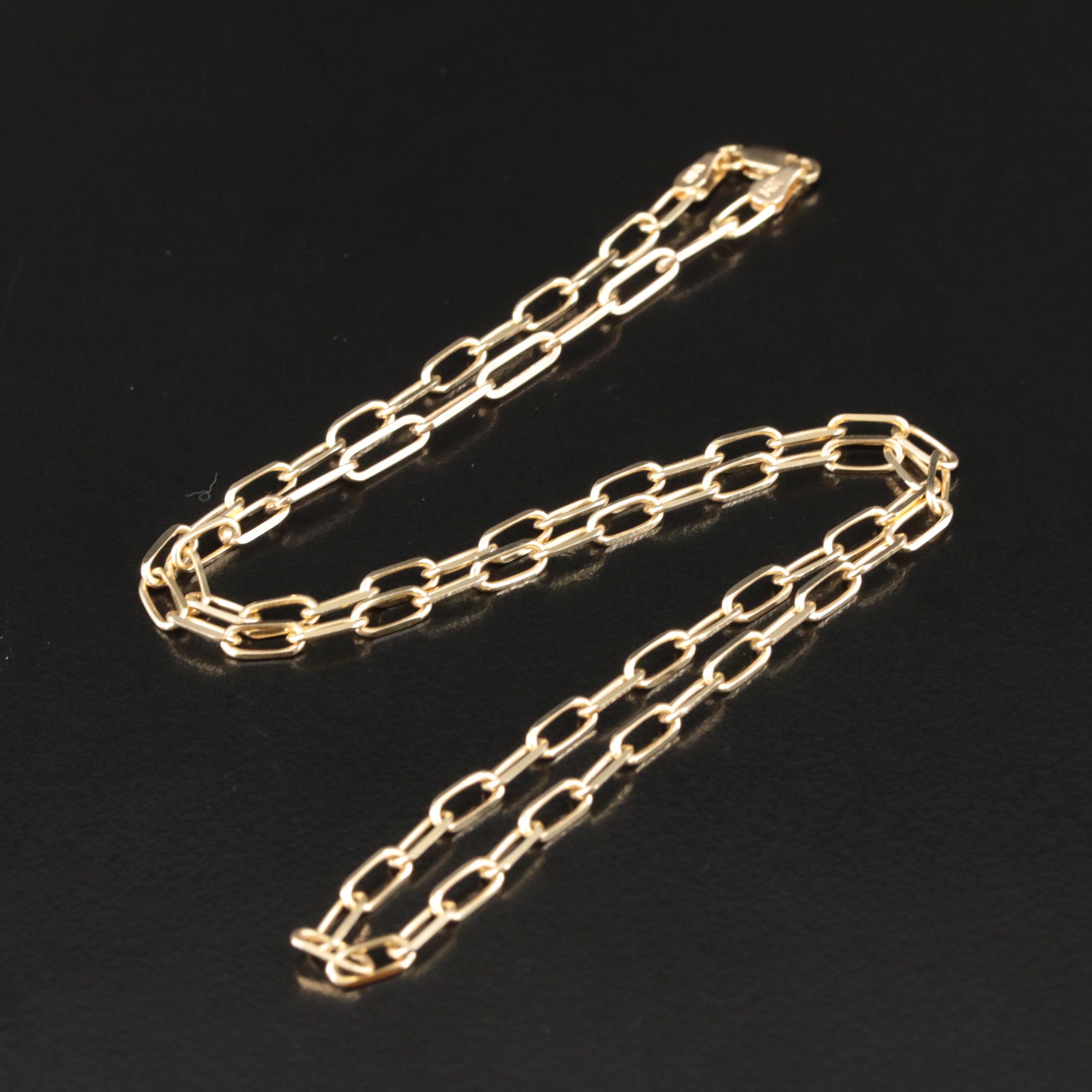 14K Cable Chain Necklace