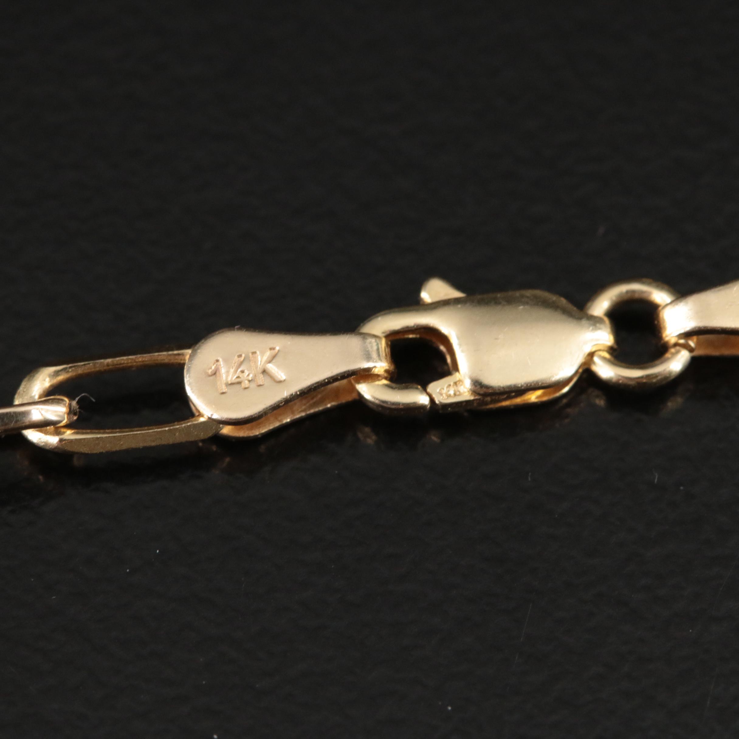 14K Cable Chain Necklace