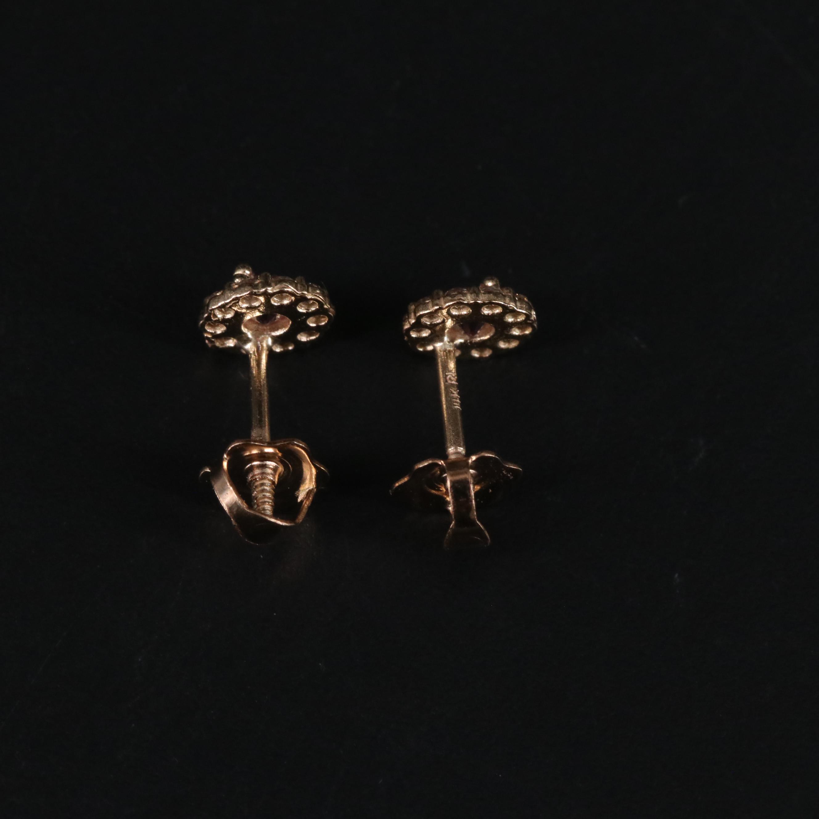 14K Stud Earrings