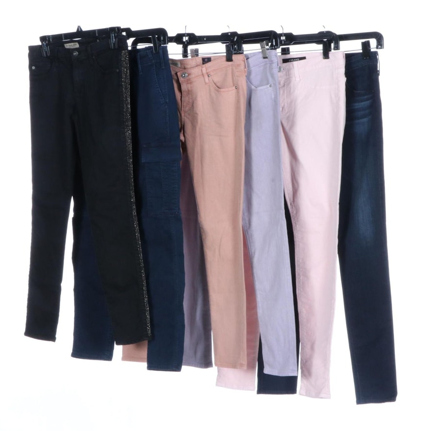 J Brand and AG Multicolored and Embellished Jeans