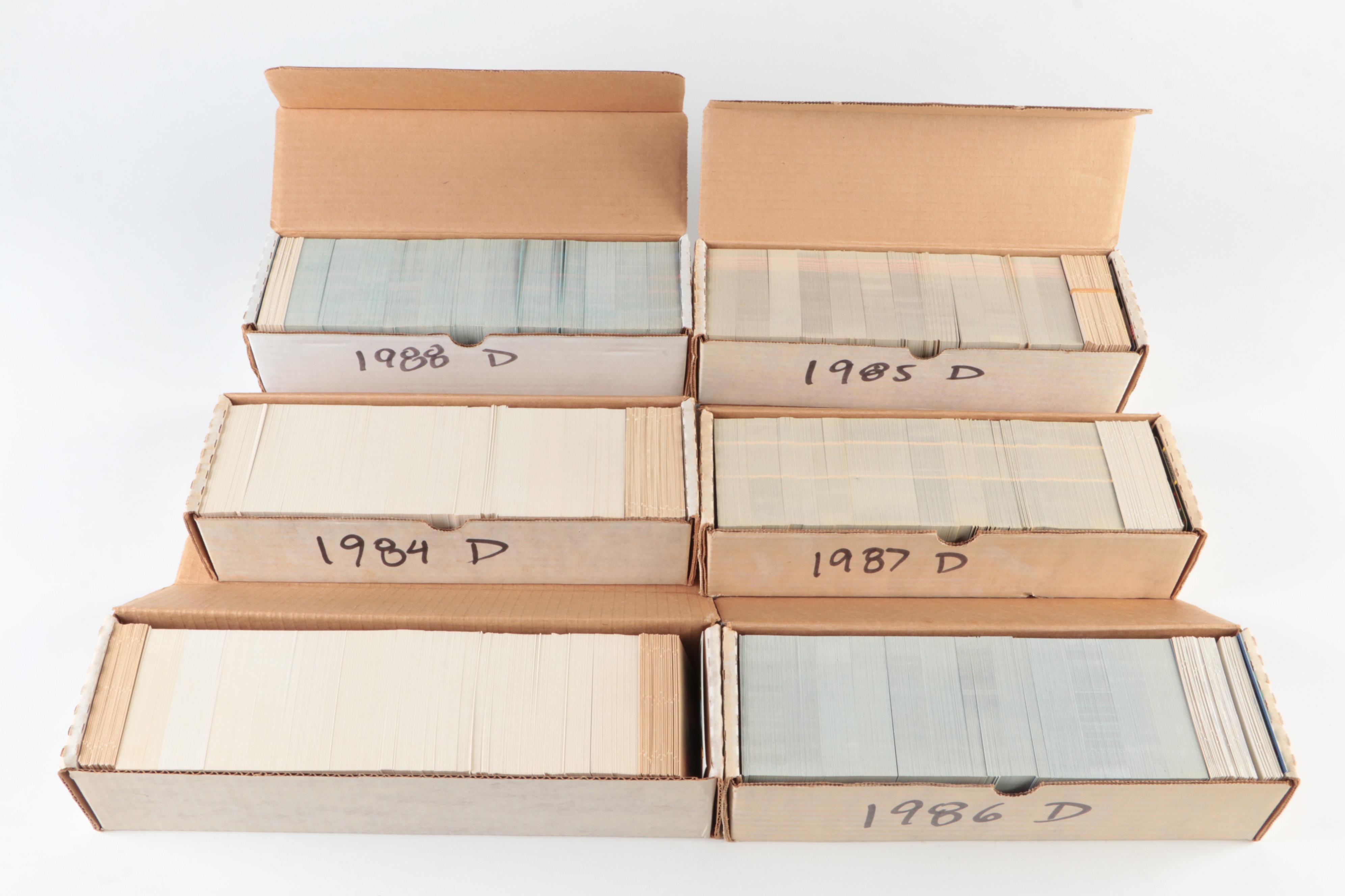 1983 to 1990 Donruss Baseball Cards Near Sets with Canseco, More