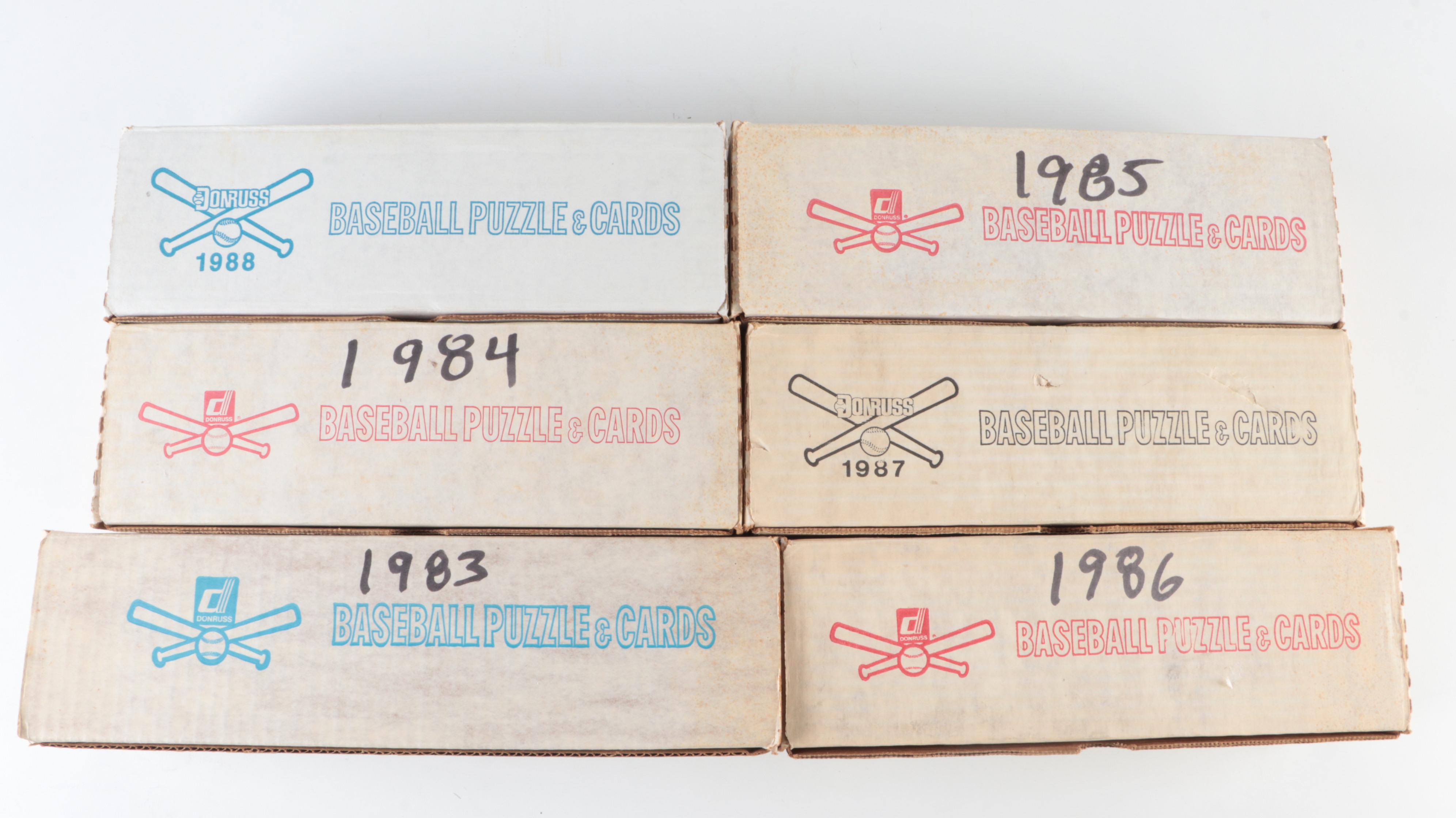 1983 to 1990 Donruss Baseball Cards Near Sets with Canseco, More