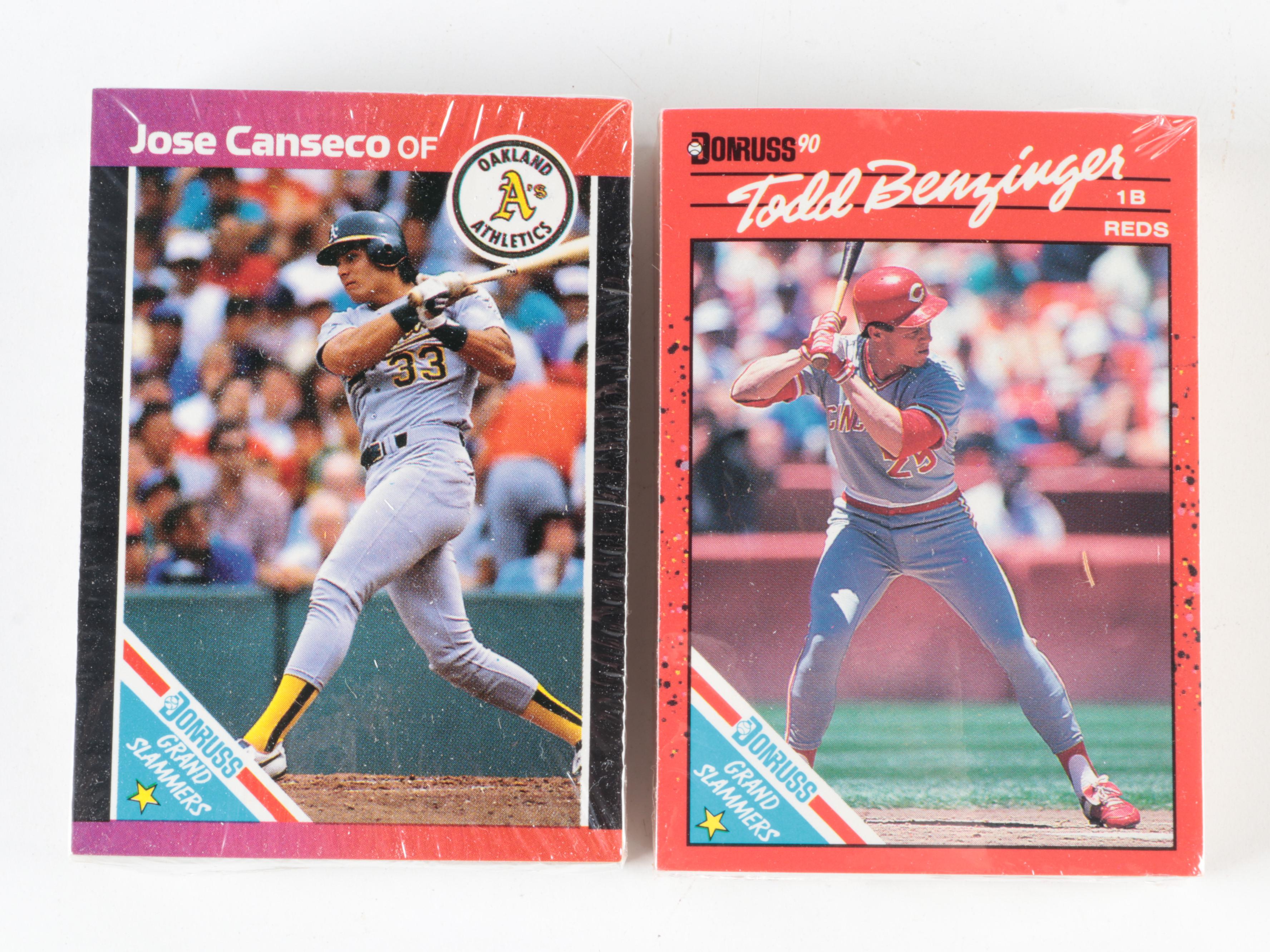 1983 to 1990 Donruss Baseball Cards Near Sets with Canseco, More