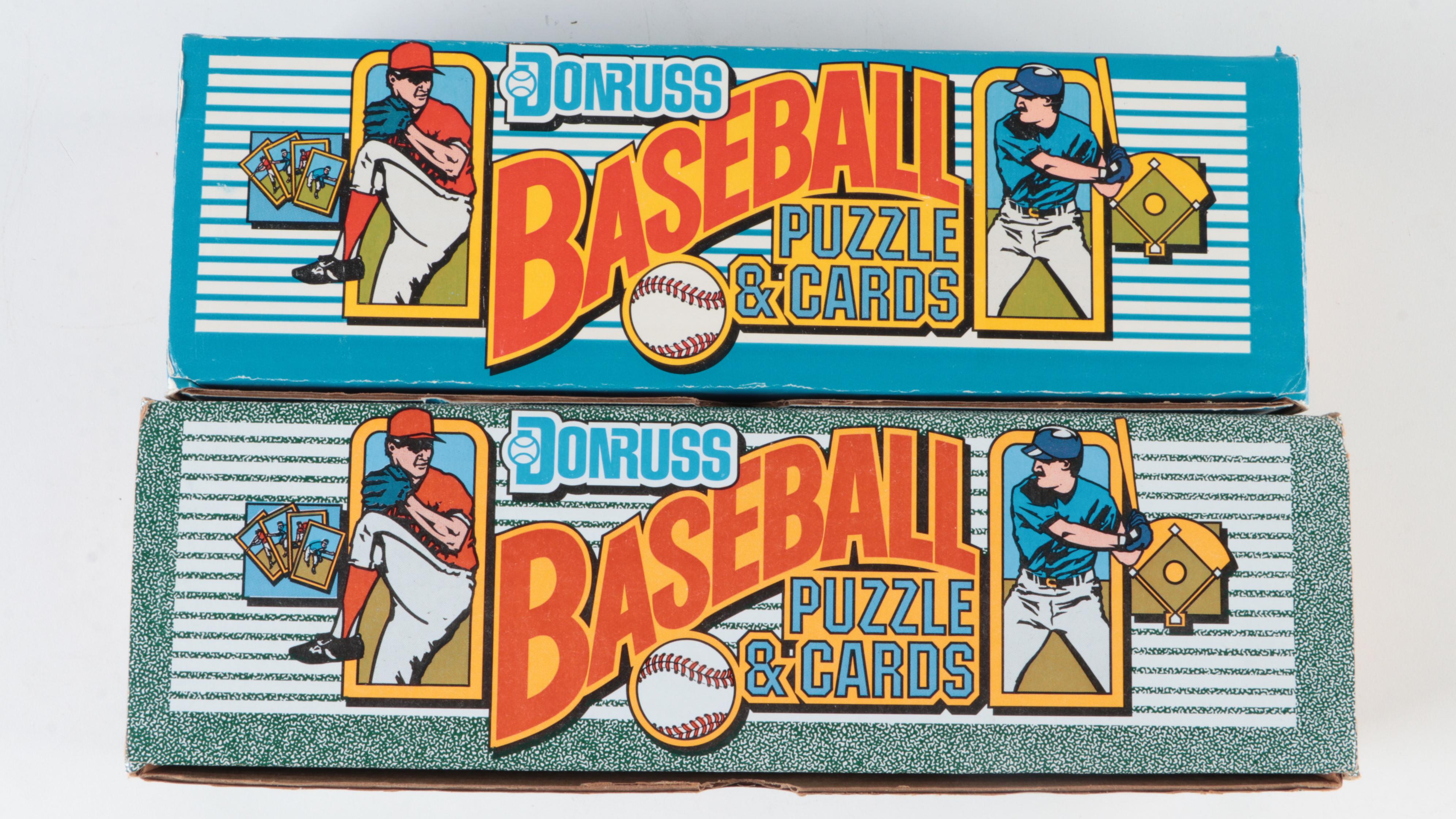 1983 to 1990 Donruss Baseball Cards Near Sets with Canseco, More