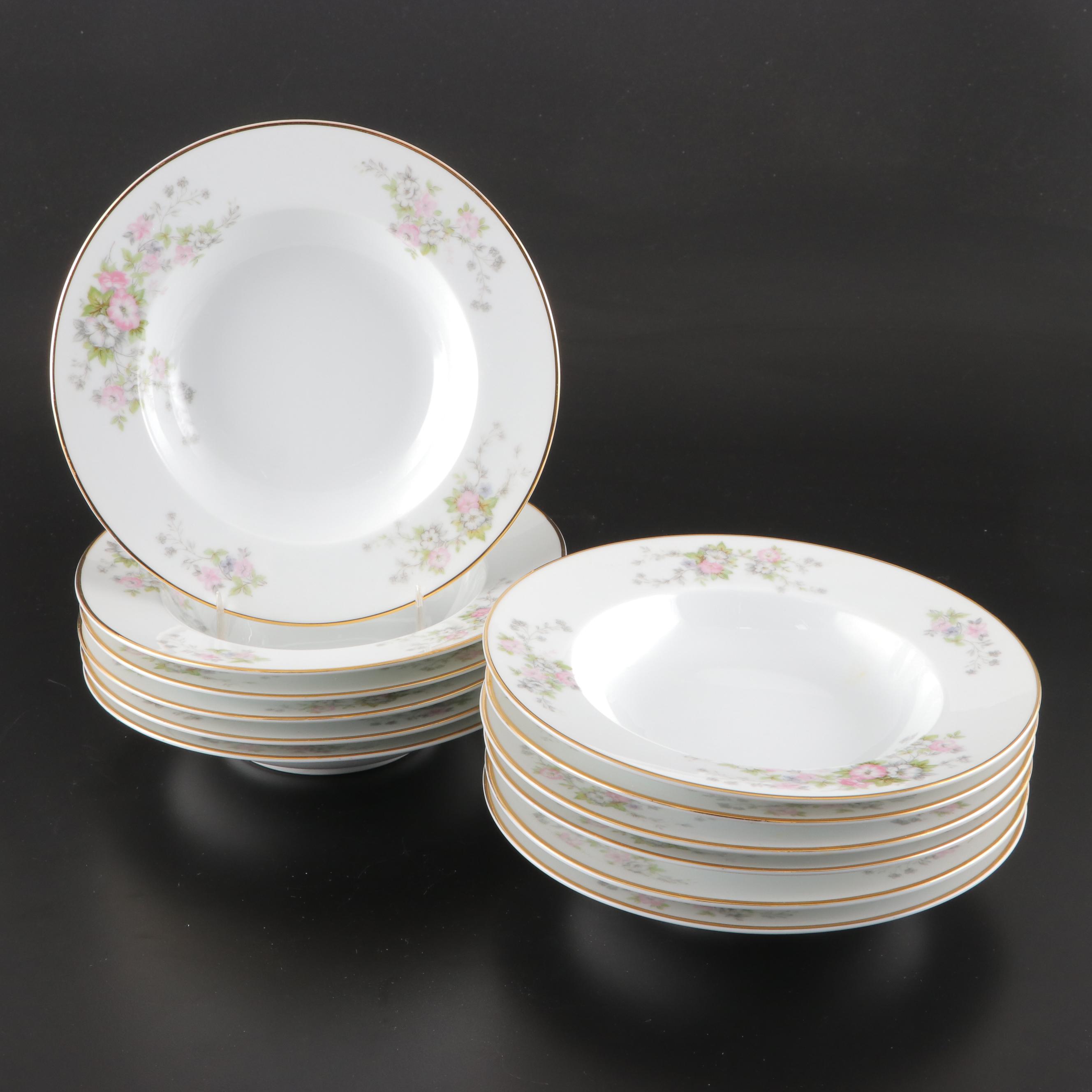 Noritake Japanese Bone China "Touraine" Dinnerware and Serving Pieces, 1945-1952