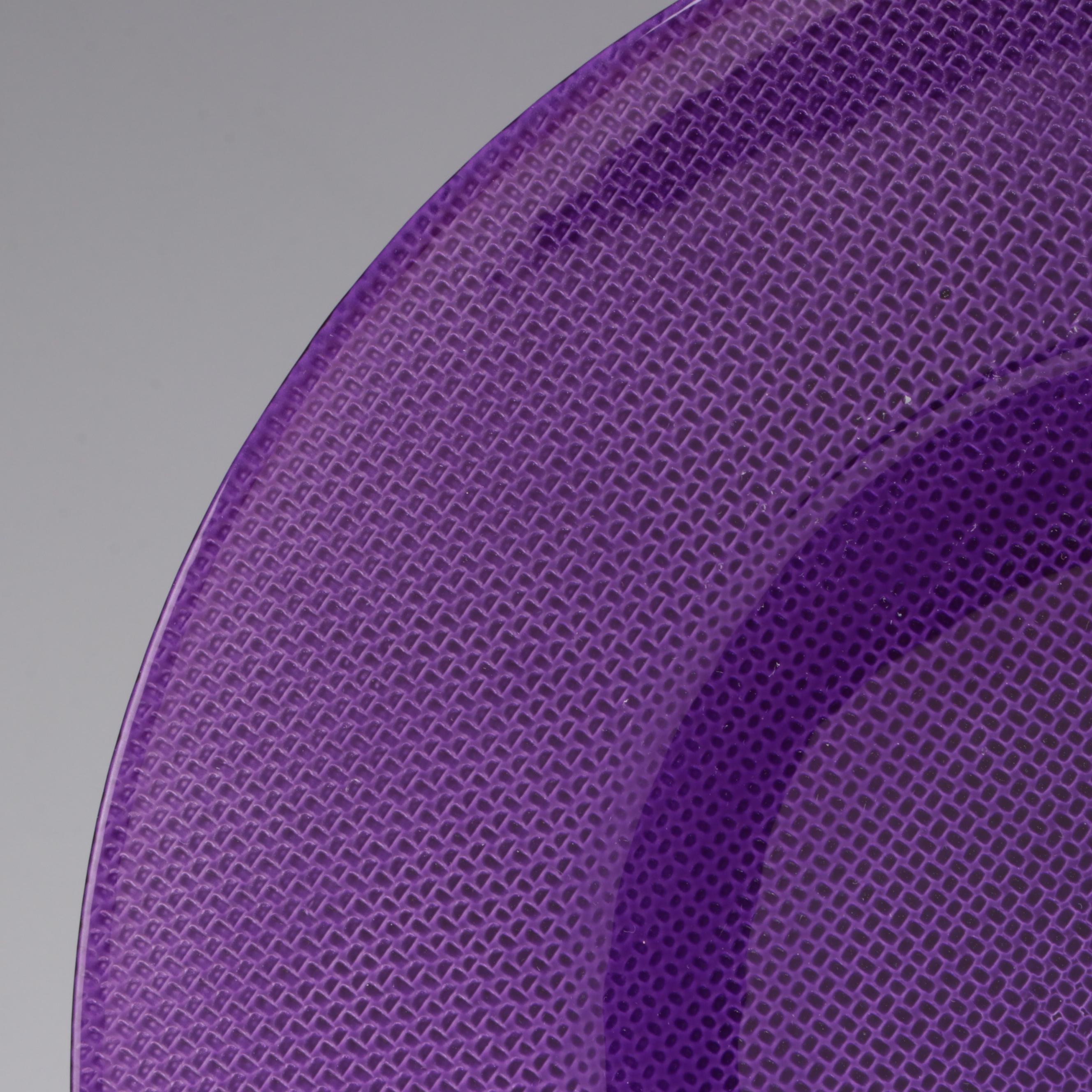 12 Purple Glass Chargers