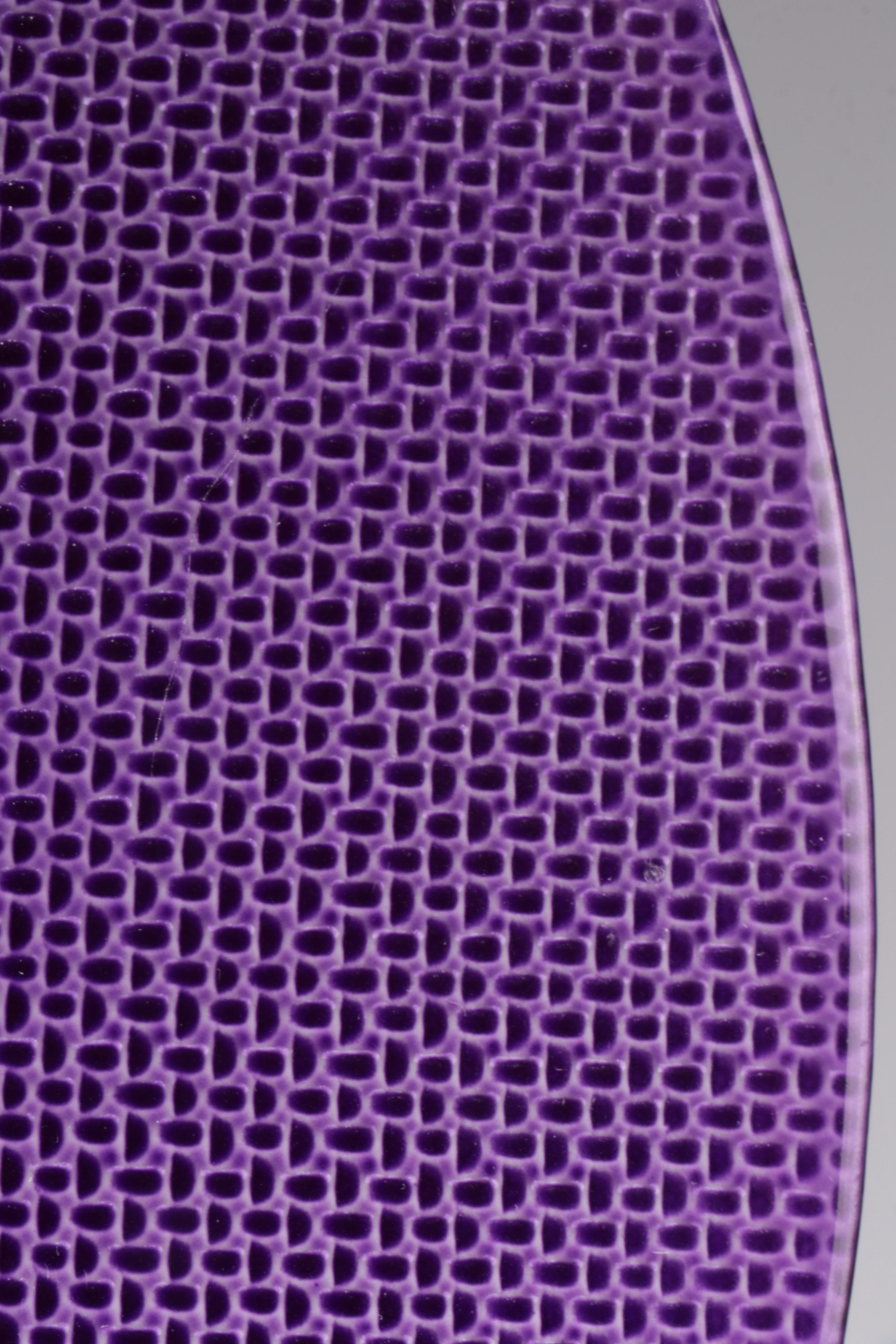 12 Purple Glass Chargers