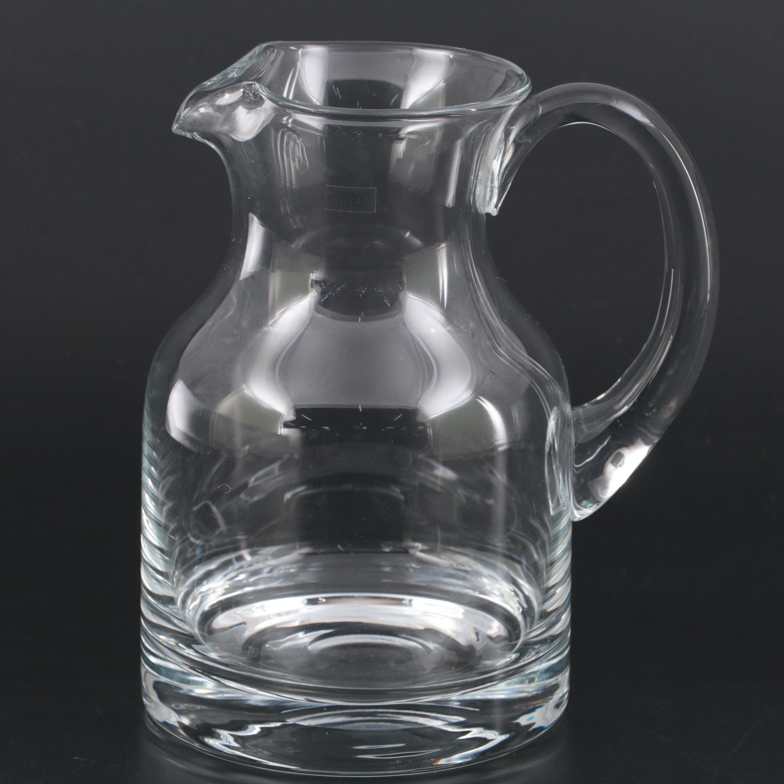 La Rochere Glass Napoleon Bee Tumblers and Krosno Pitcher