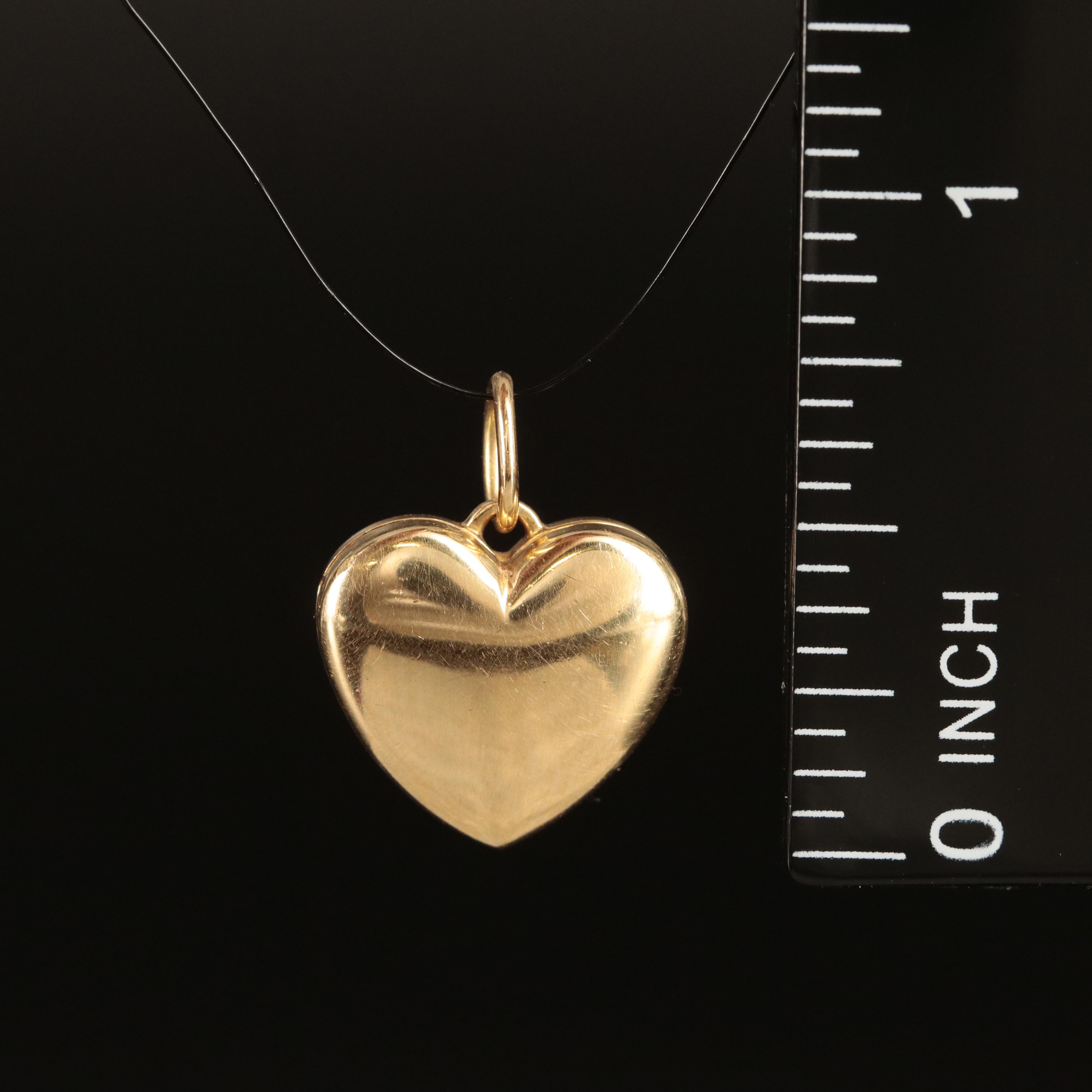 Tiffany & Co. 18K Heart Locket Pendant