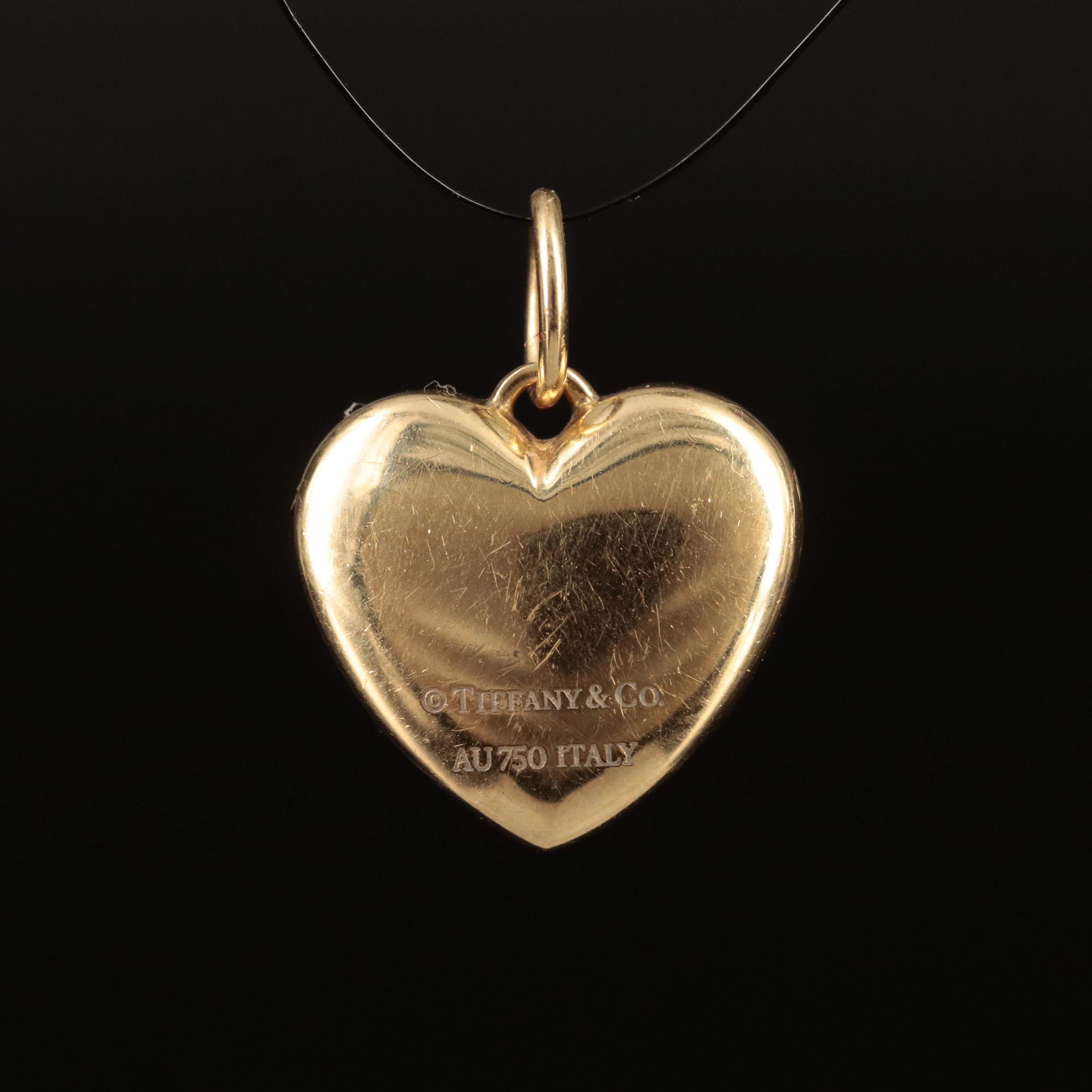 Tiffany & Co. 18K Heart Locket Pendant