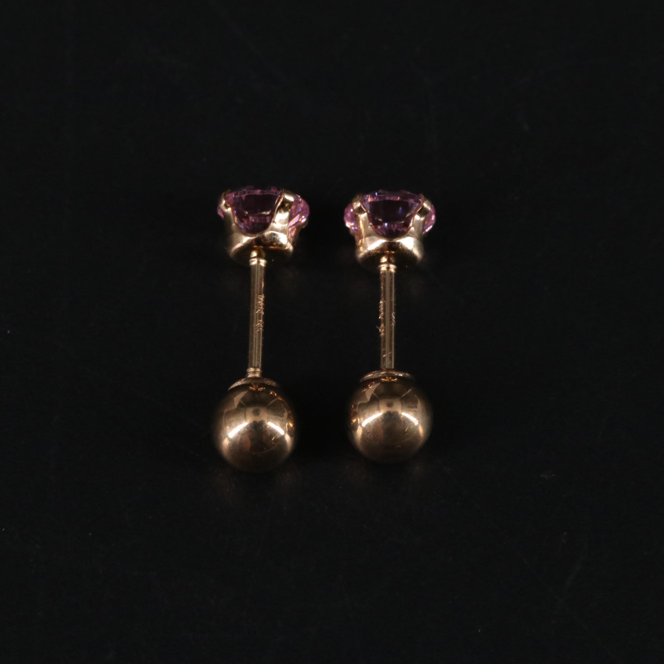 14K Stud Earrings