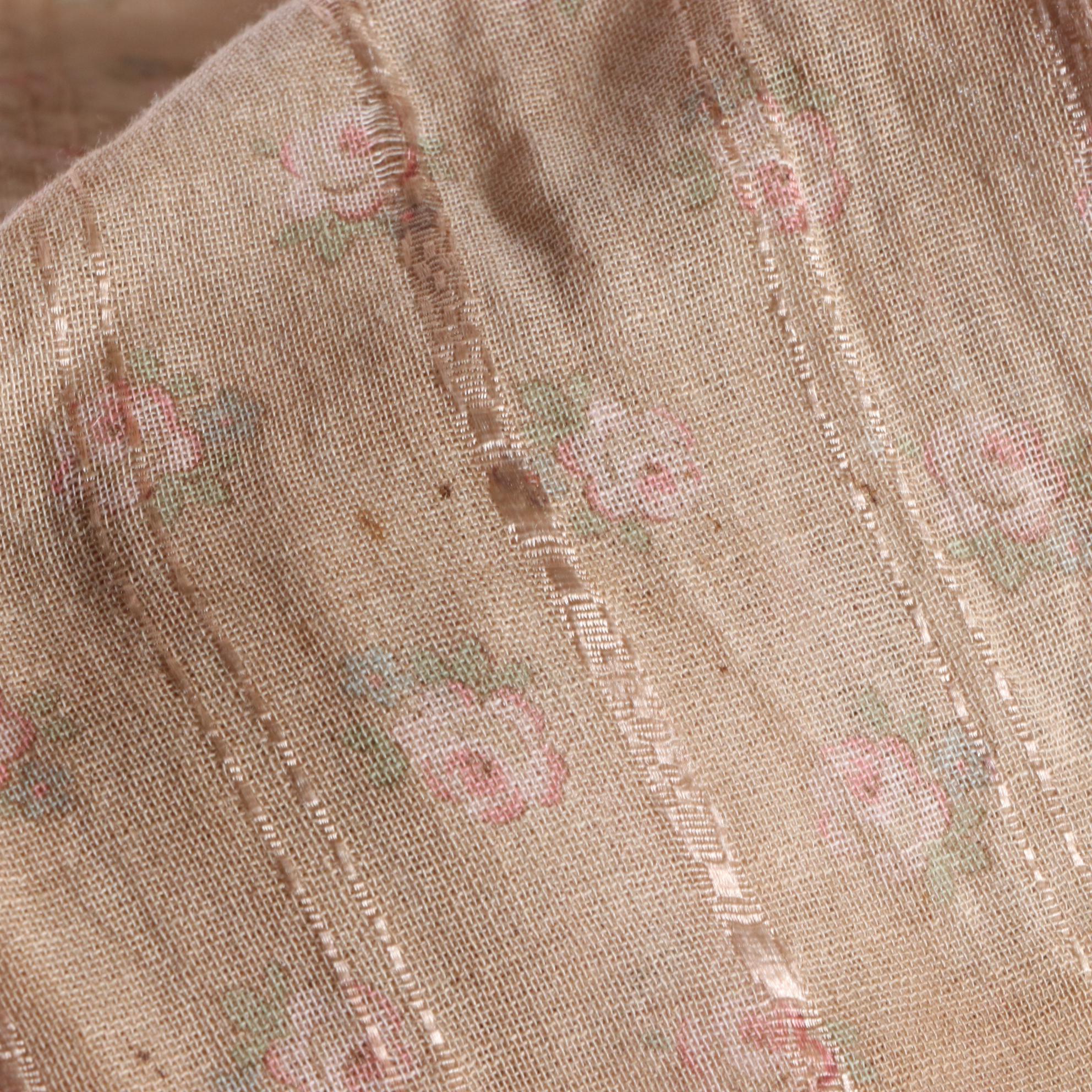Day Dress in Embroidered Cotton Mull with Lace, Late 19th/Early 20th Century