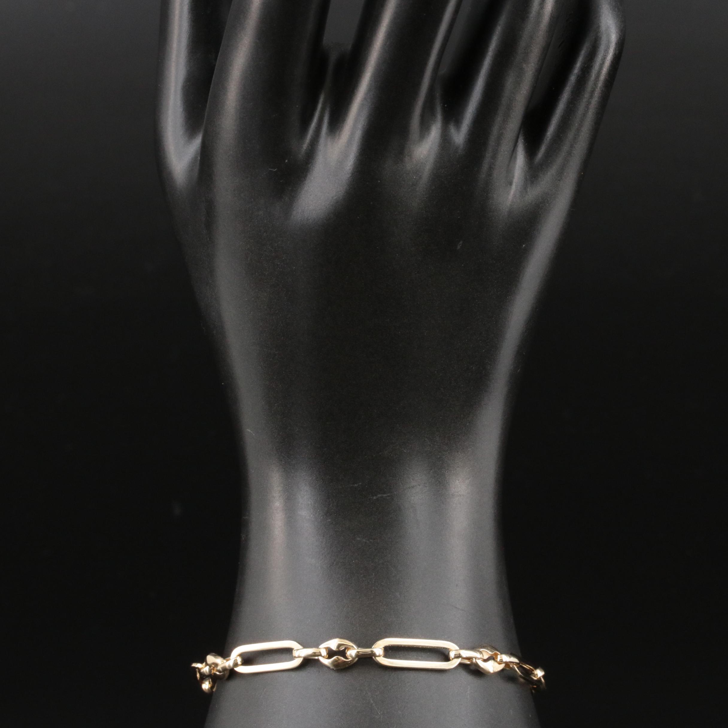 14K Fancy Link Bracelet