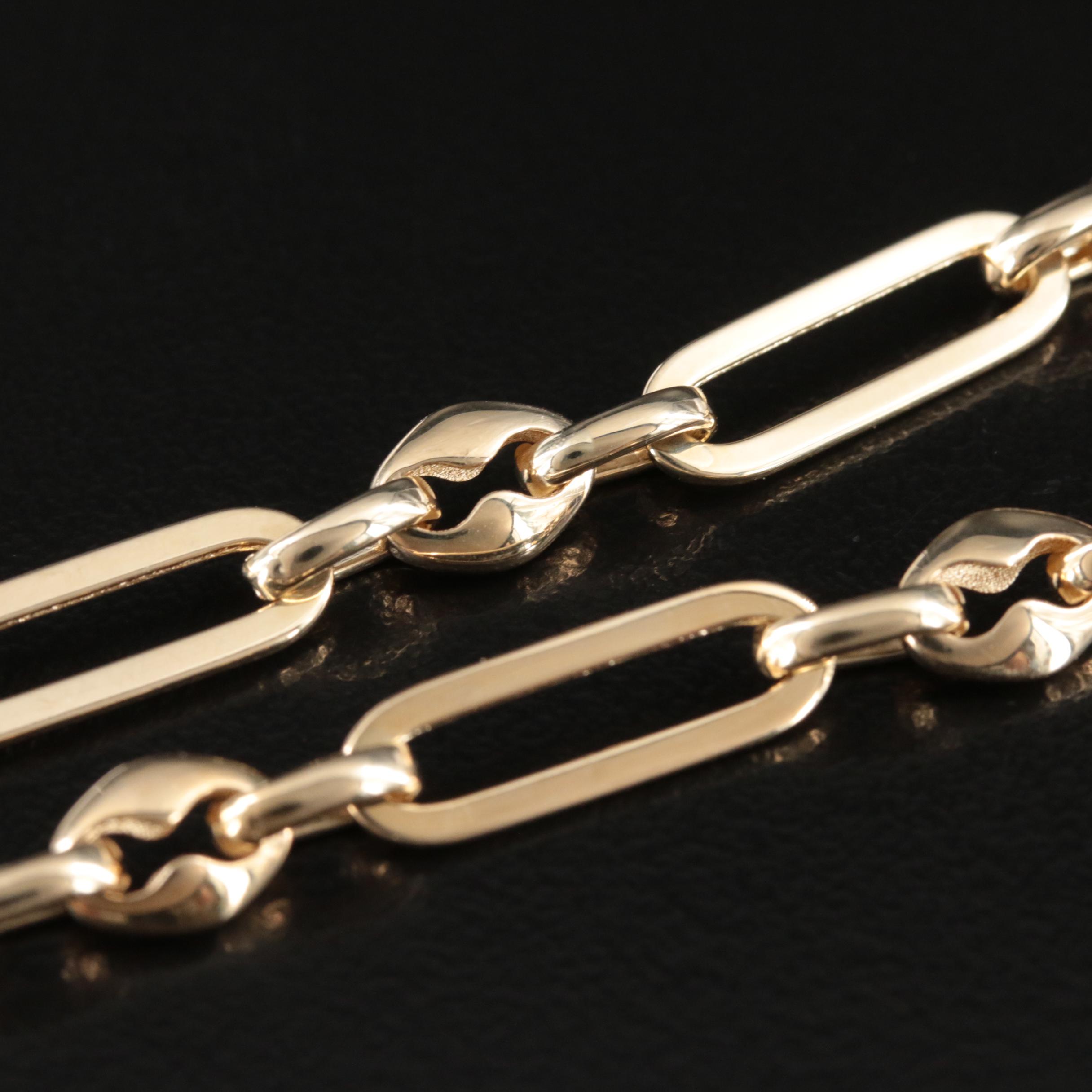 14K Fancy Link Bracelet