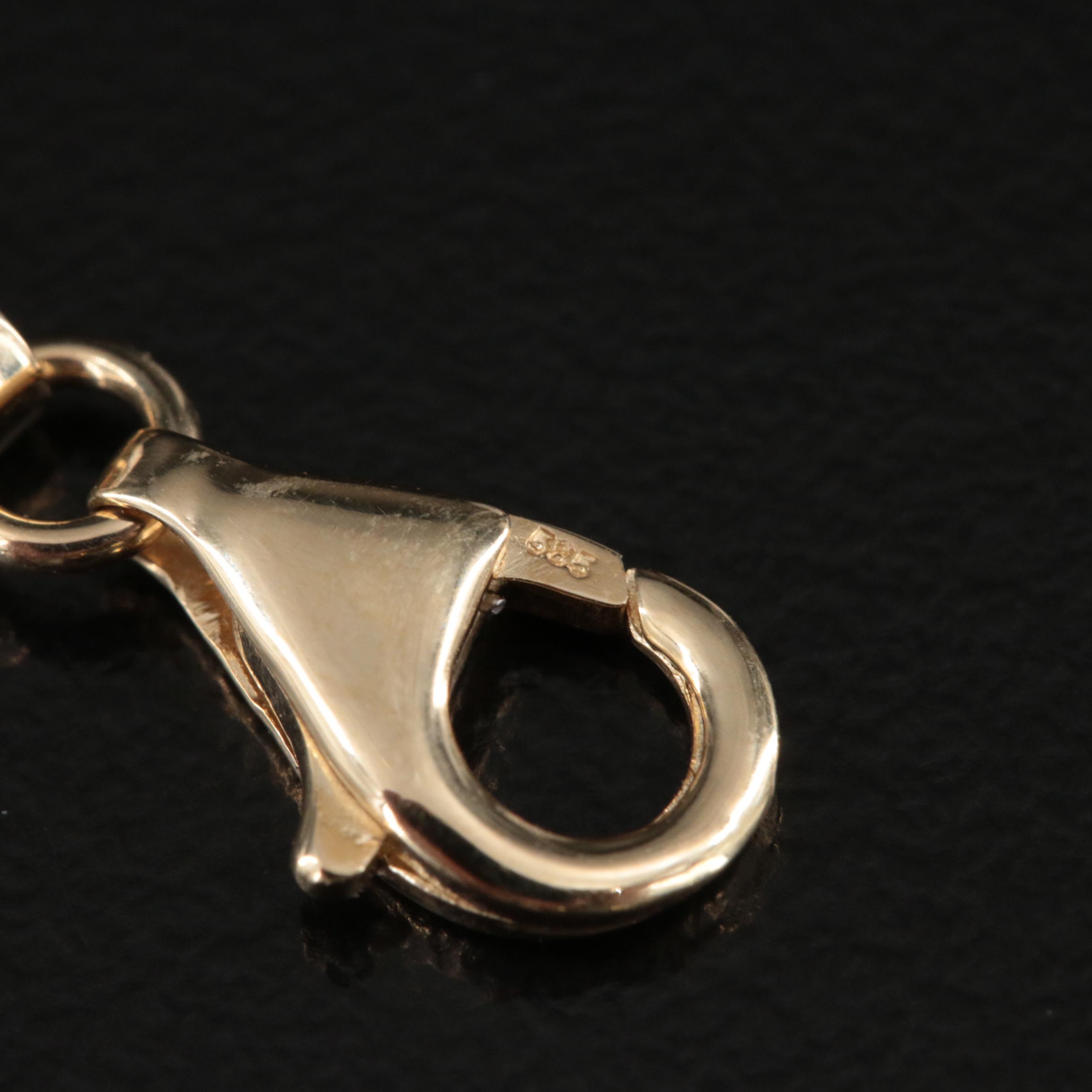 14K Fancy Link Bracelet