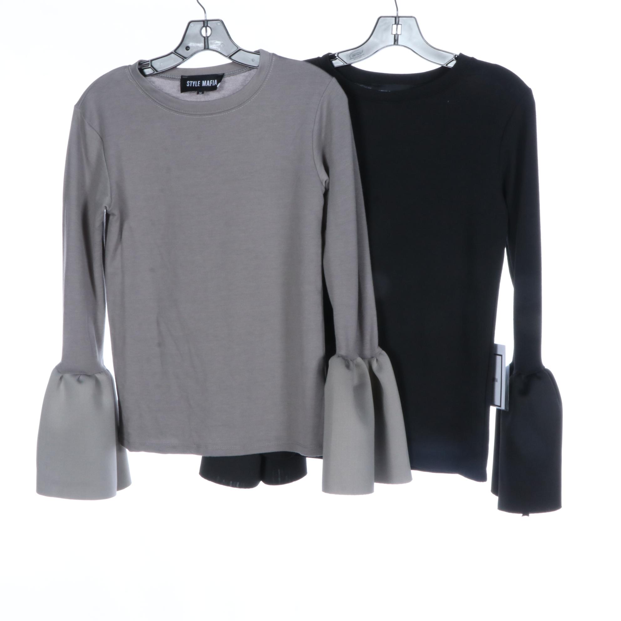 Style Mafia Locka Tops, Generation Love Sweater, and PrettyLittleThing Lace Top