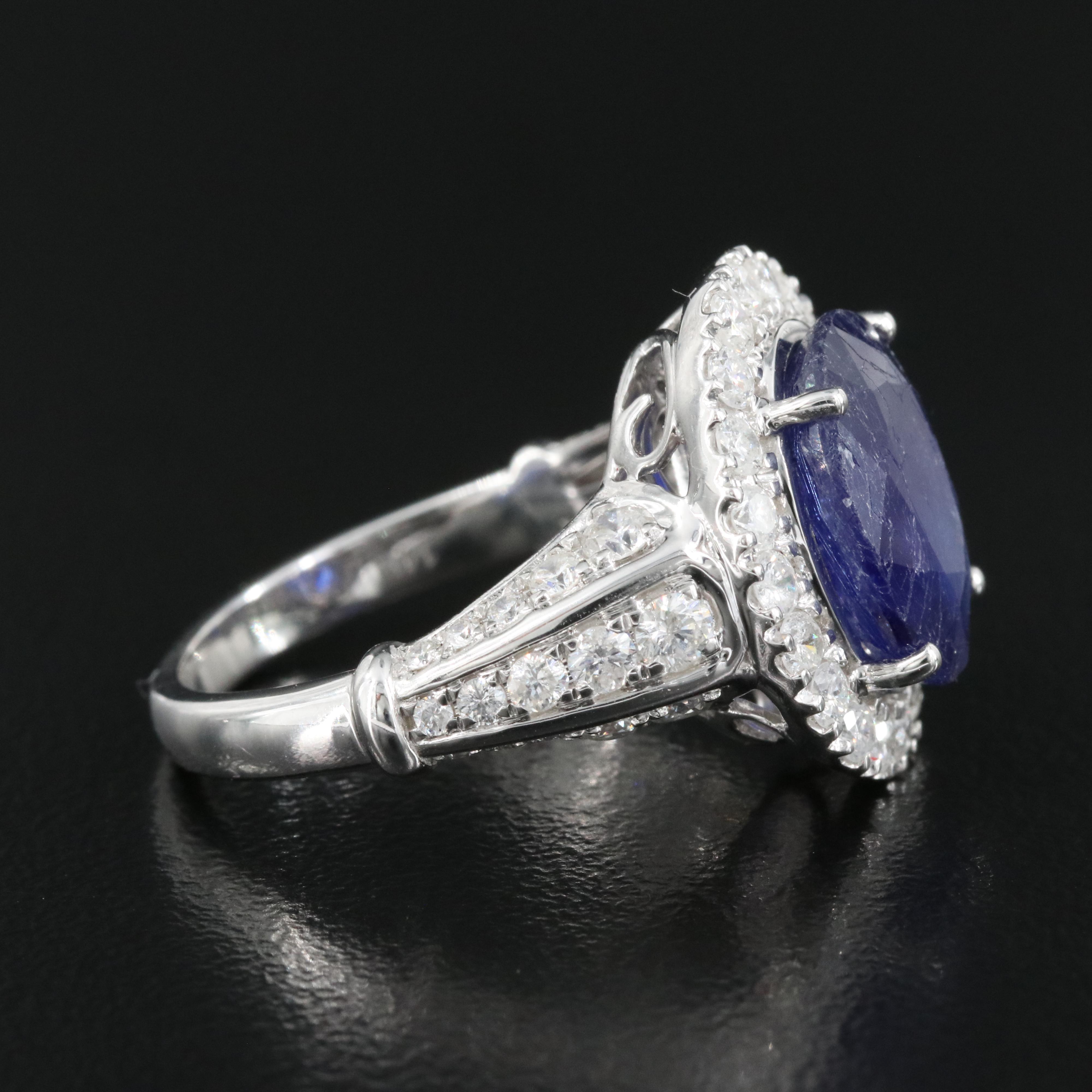 14K Corundum and 1.45 CTW Diamond Ring
