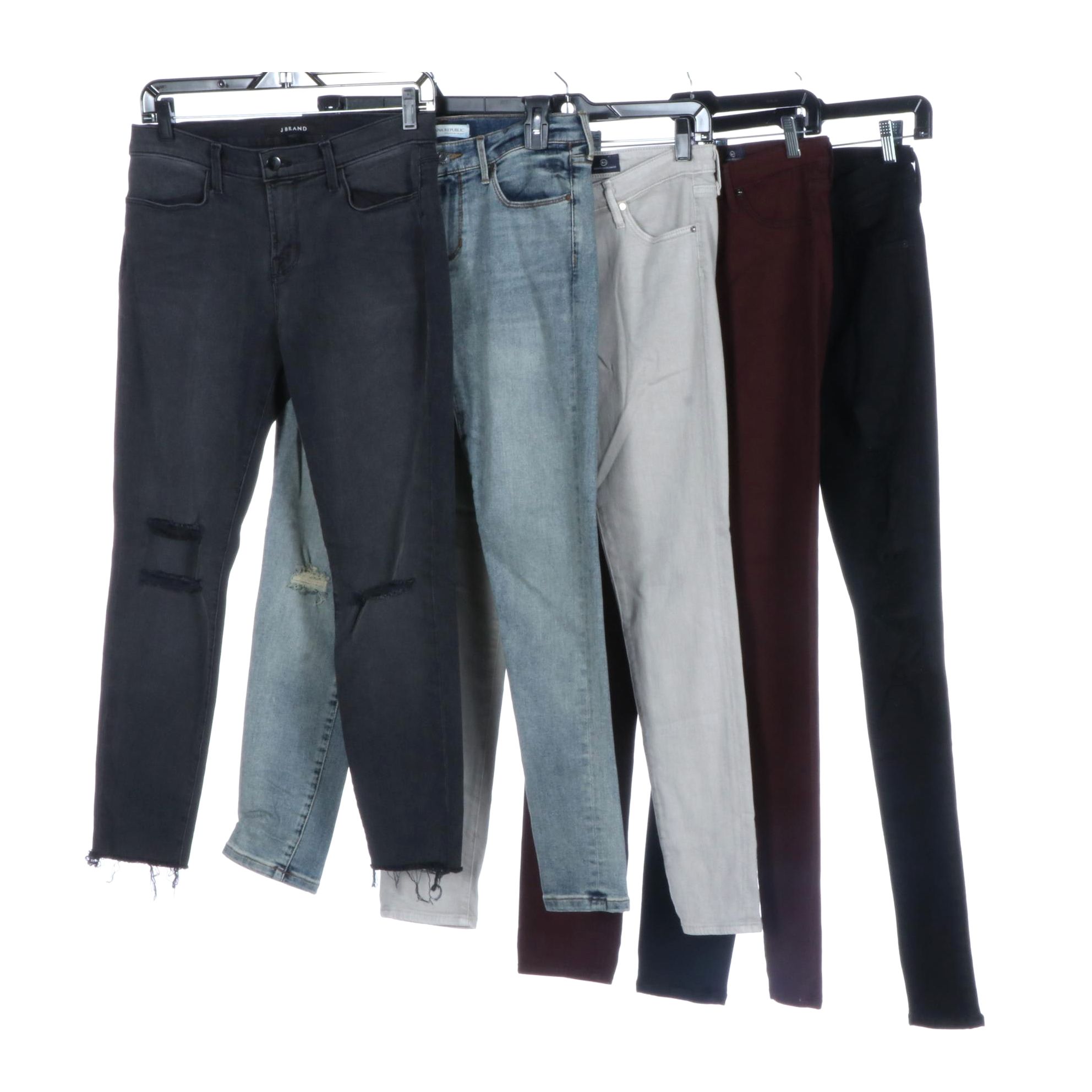 AG, AGOLDE, J Brand, and Banana Republic Embossed Jeans