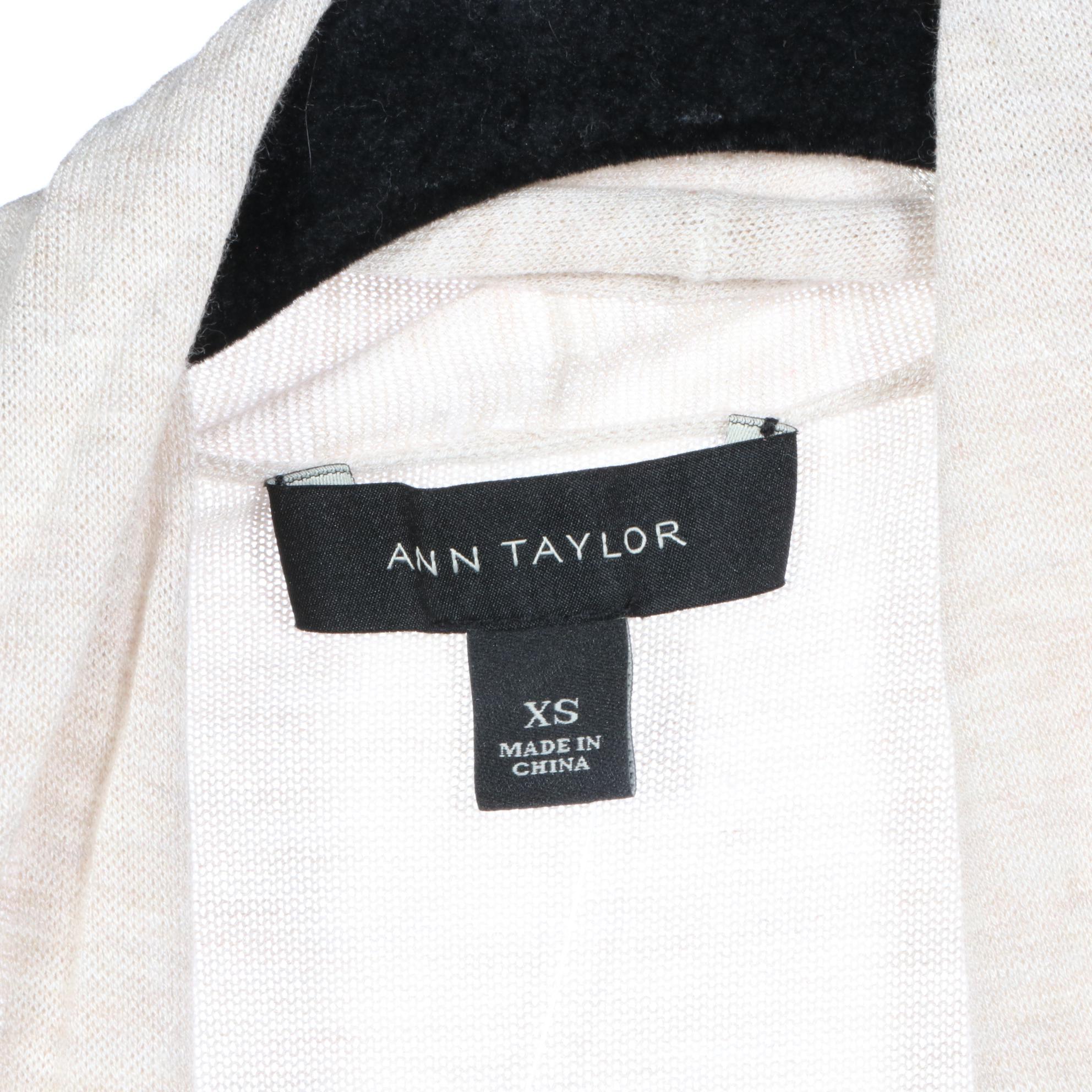 Kate Spade New York Embroidered Wrap Scarf with Ann Taylor Jackets and Sweater