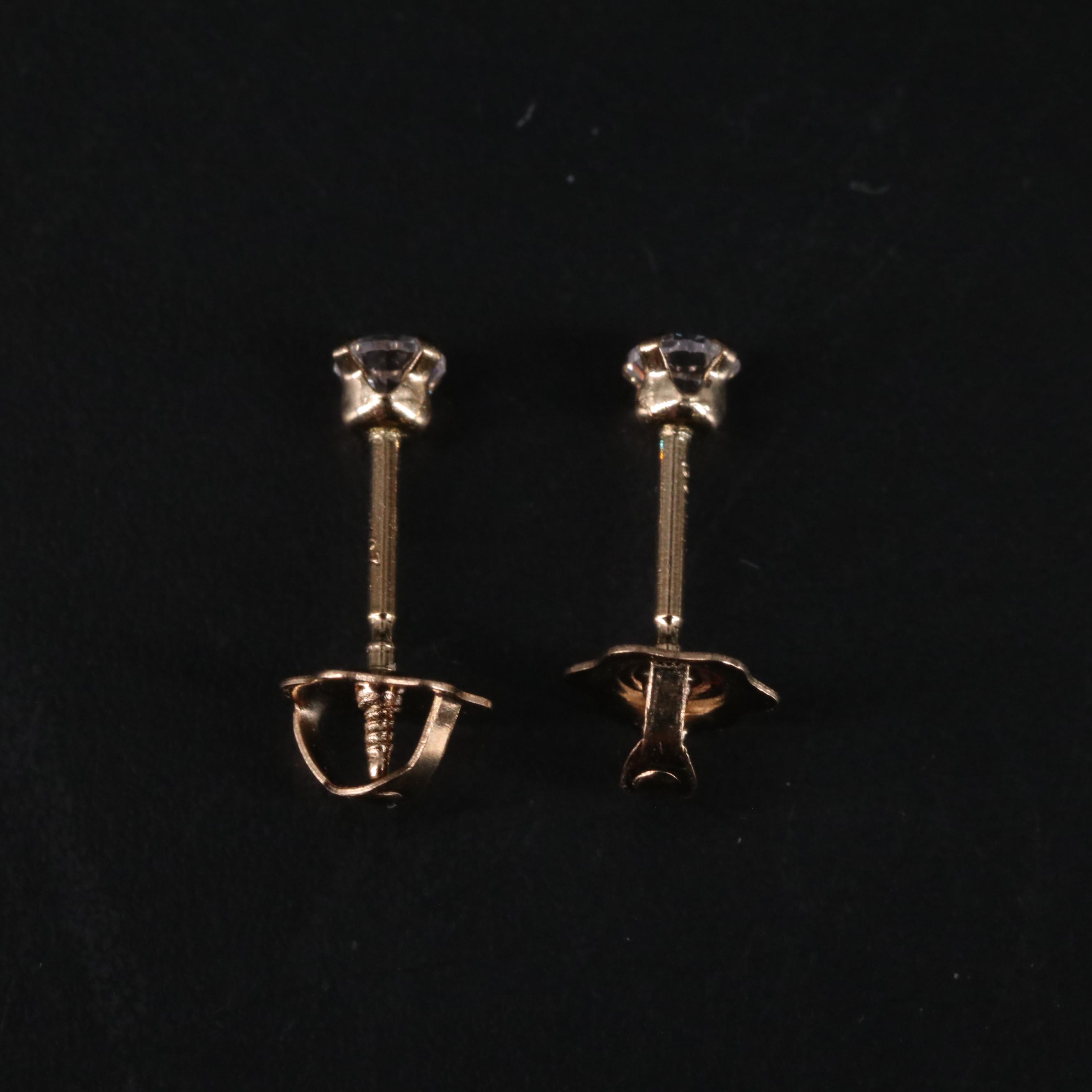 14K Stud Earrings
