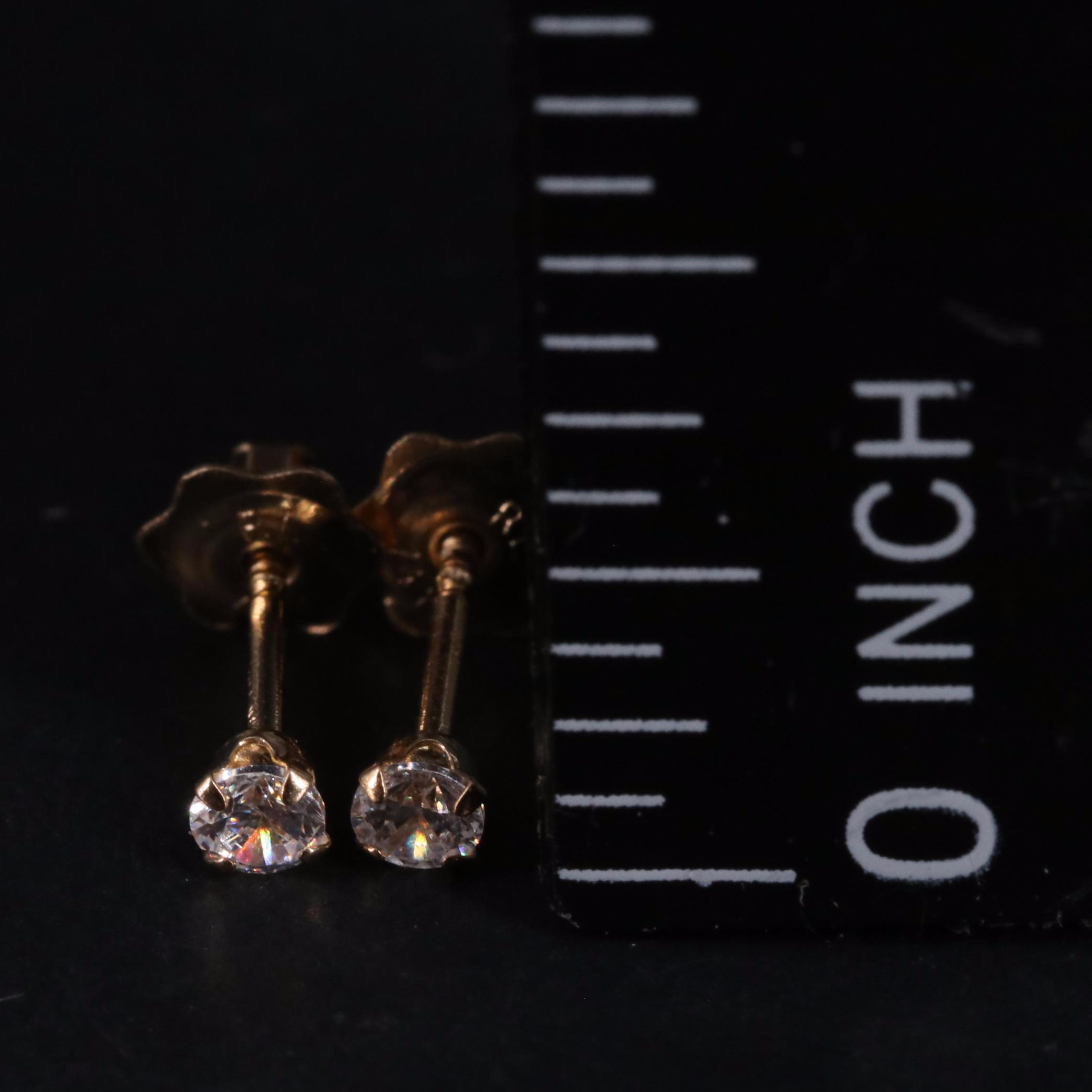 14K Stud Earrings
