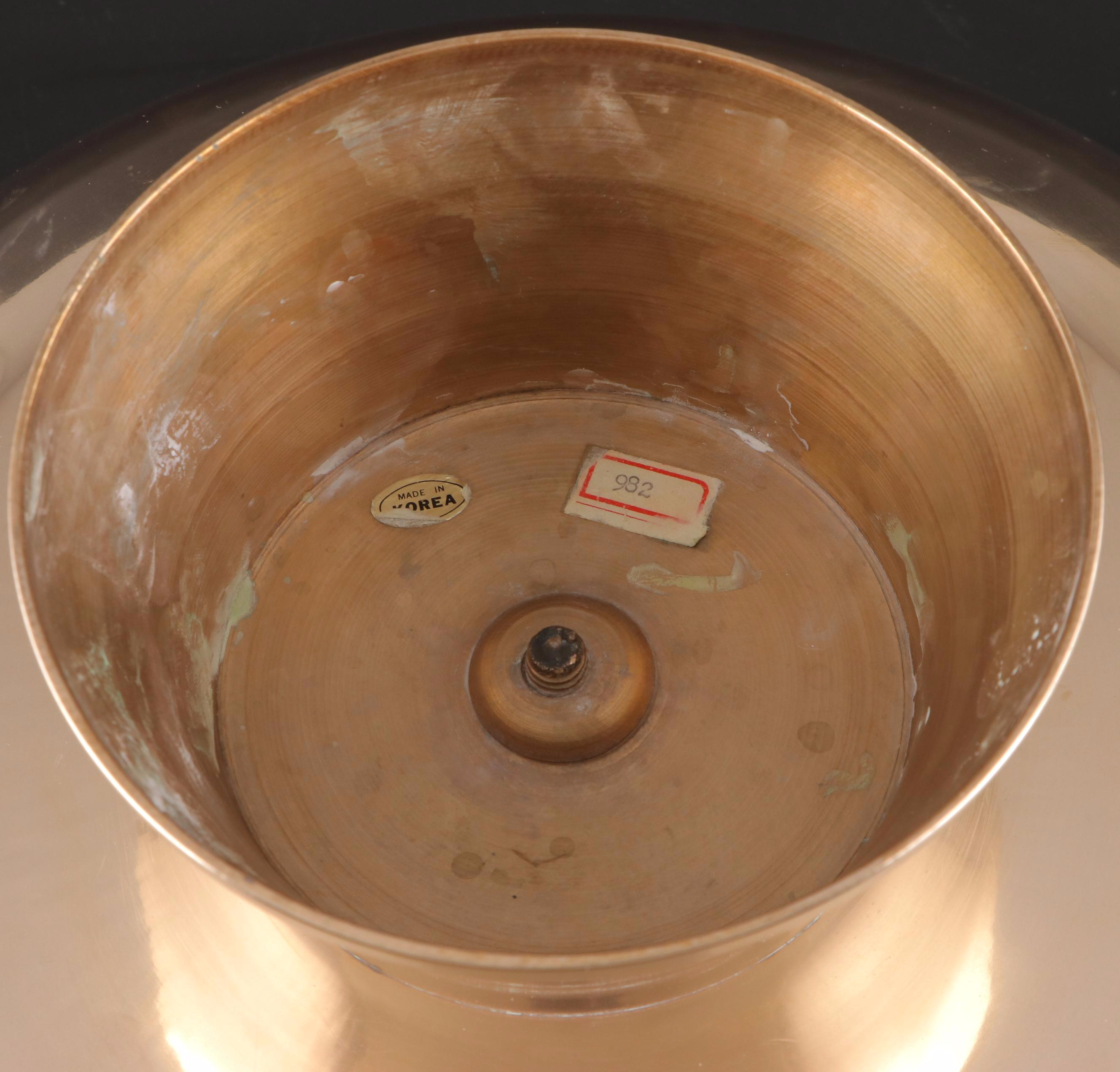 Korean Silver Plate Footed Bowl