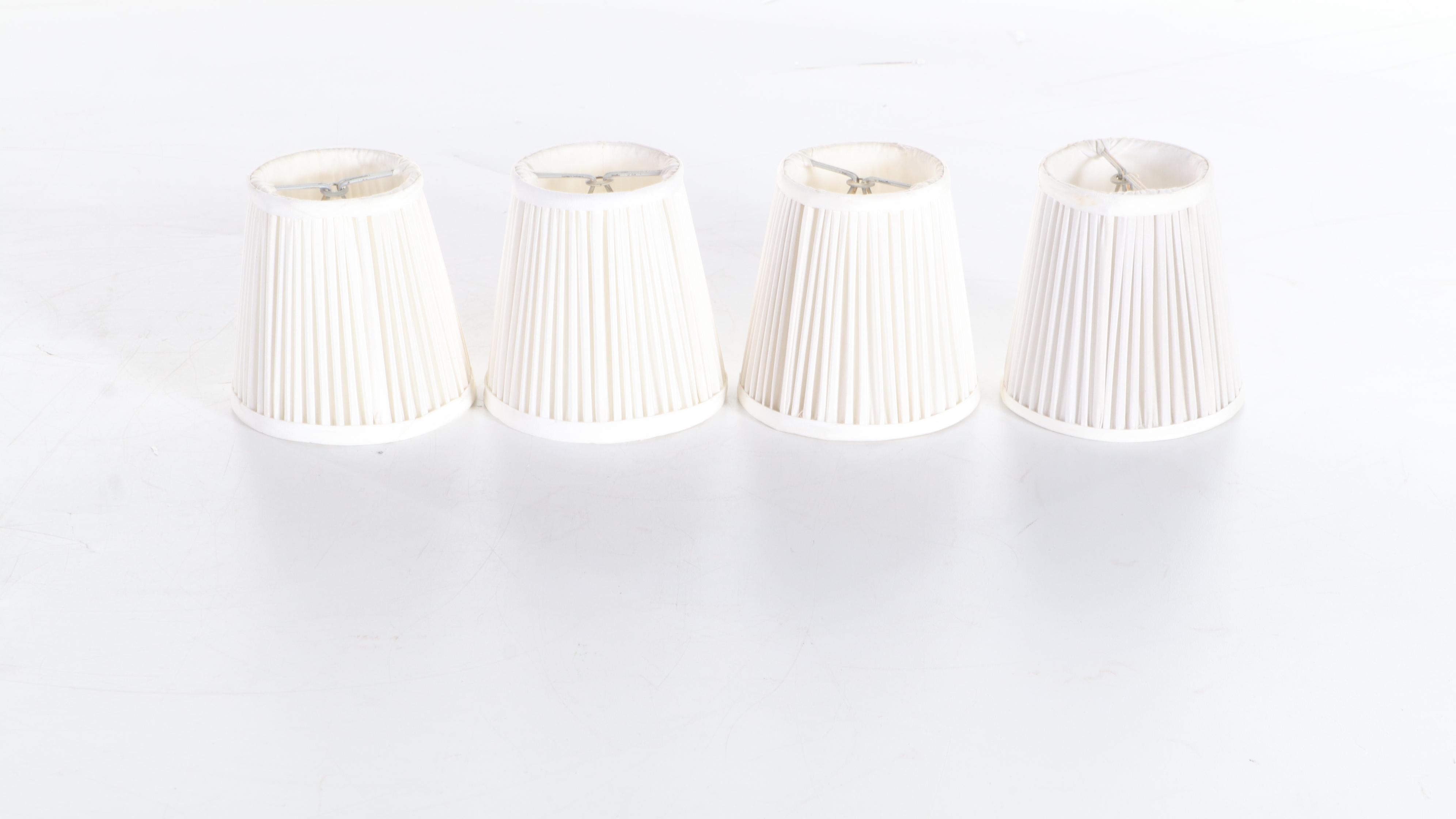 Neoclassical Gilt Metal Four-Arm Chandelier