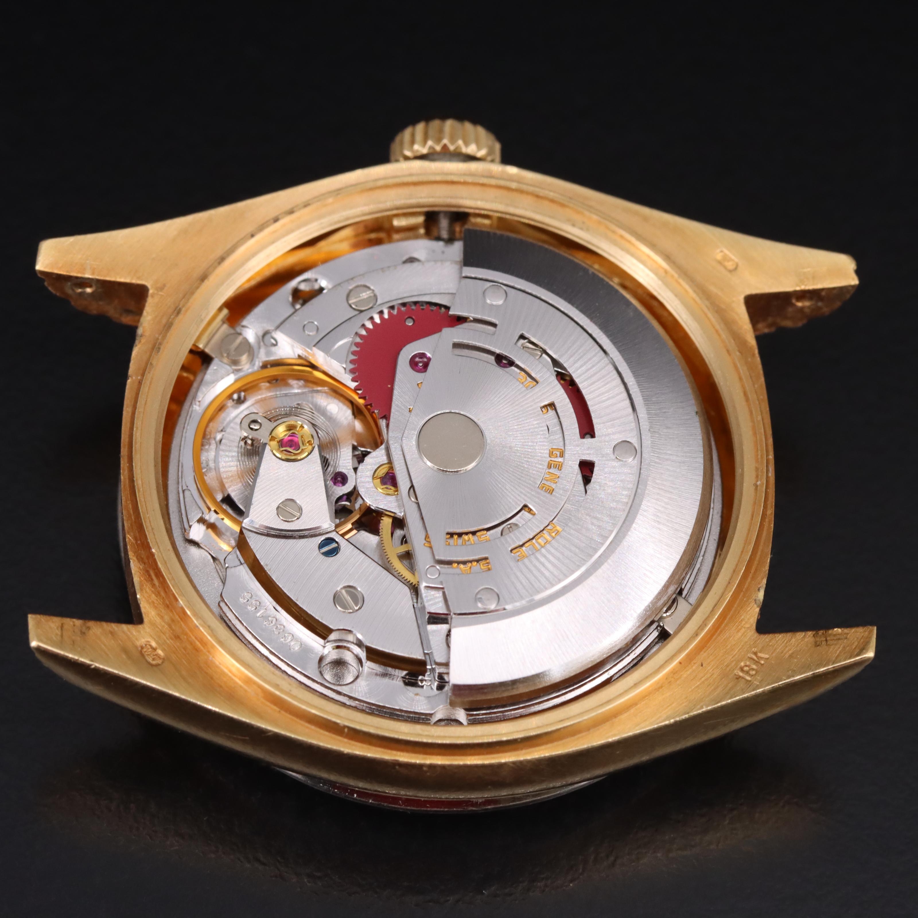 18K Rolex Oyster Perpetual Day-Date 1.06 CTW Diamond Bezel and Dial Watch