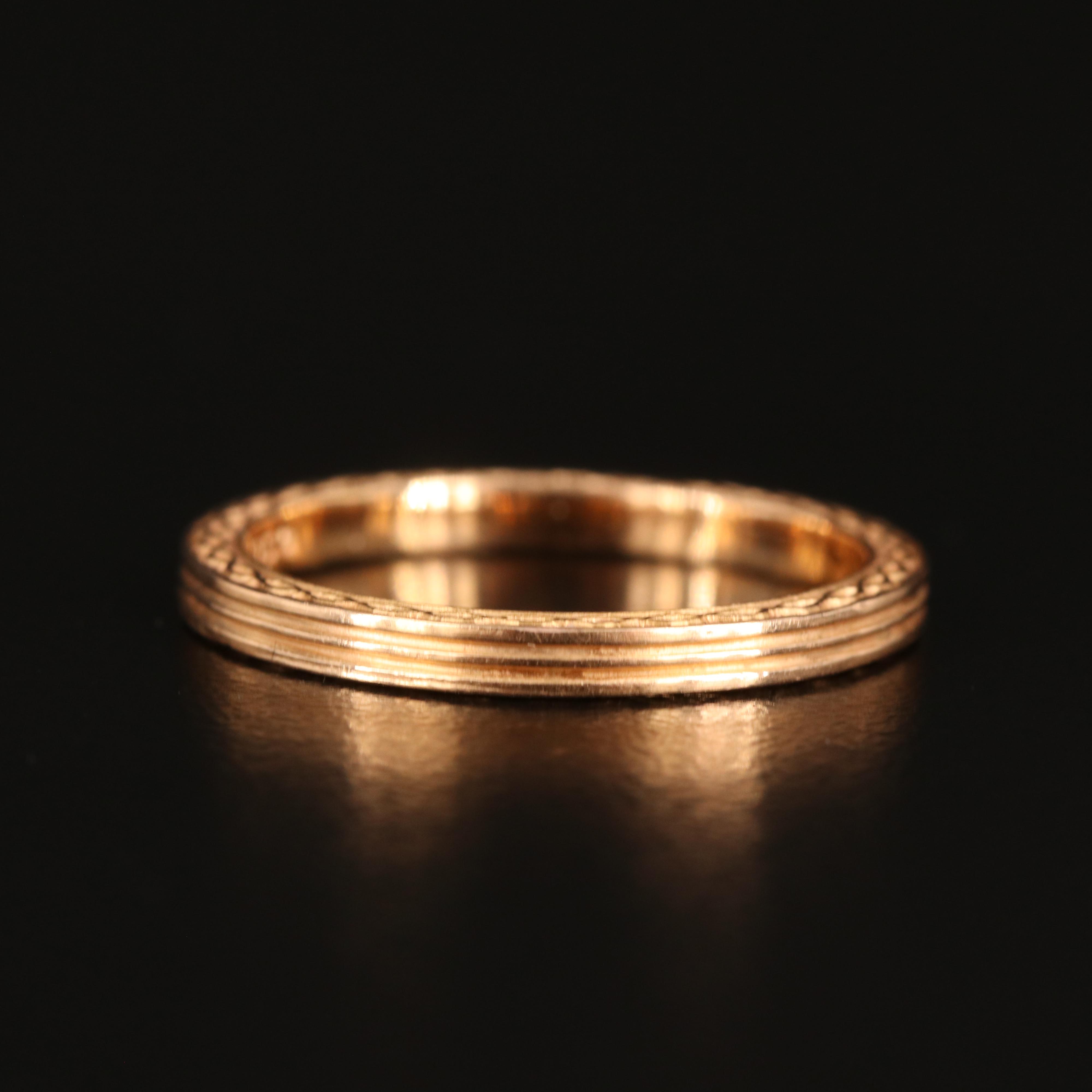 Vera Wang 18K Rose Gold Band