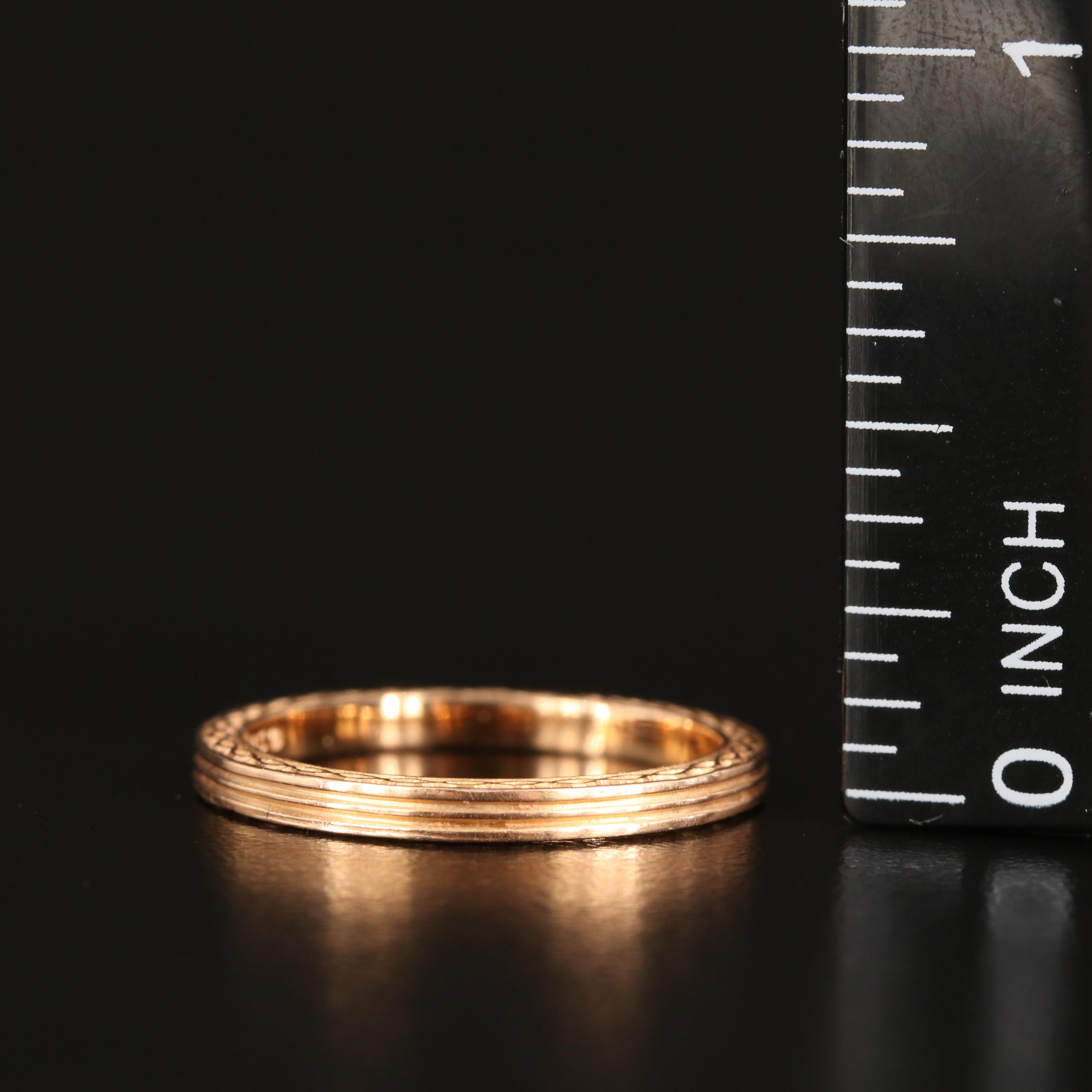 Vera Wang 18K Rose Gold Band