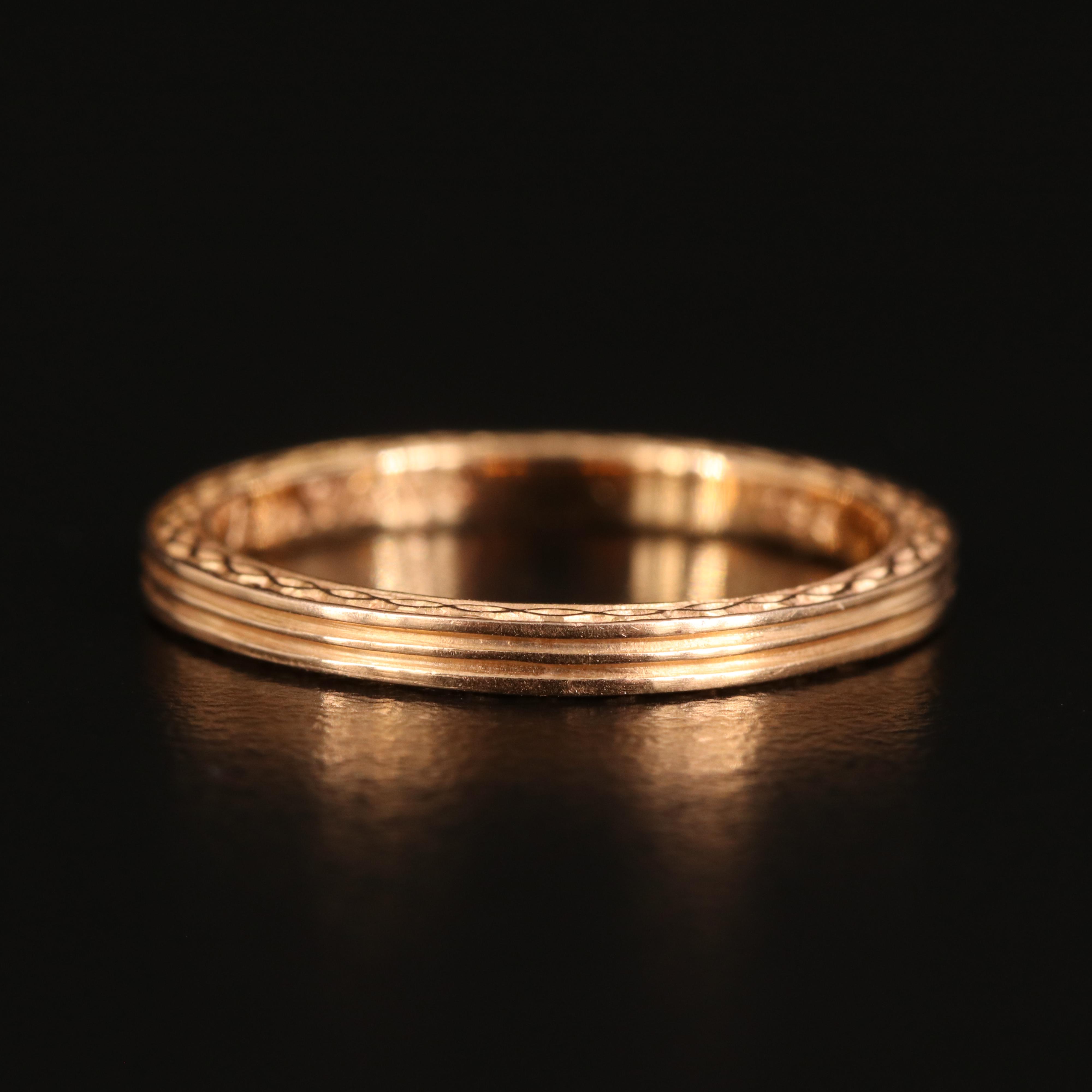 Vera Wang 18K Rose Gold Band