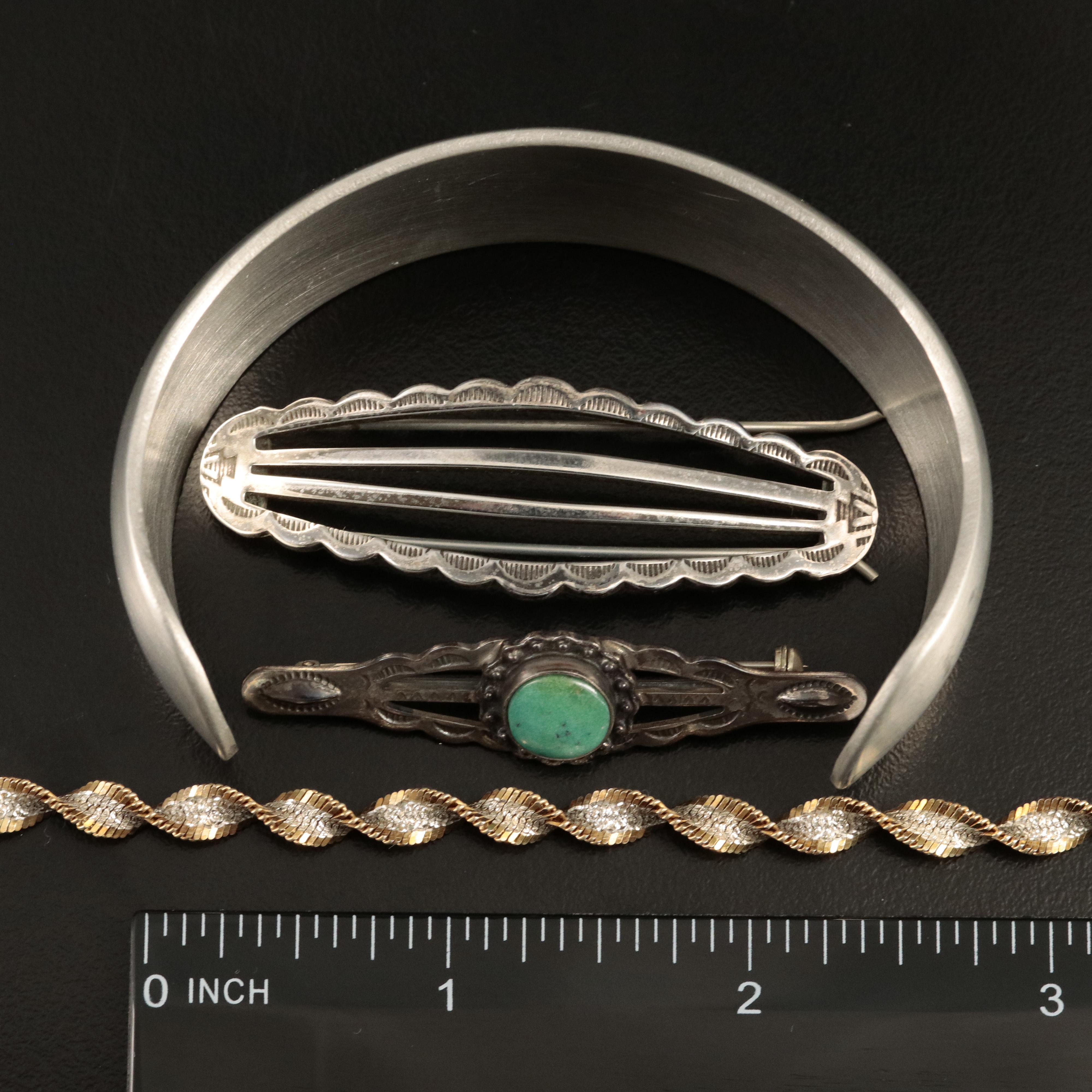 Vintage and Mexican Sterling Jewelry Selection with Abalone and Opal Triplet