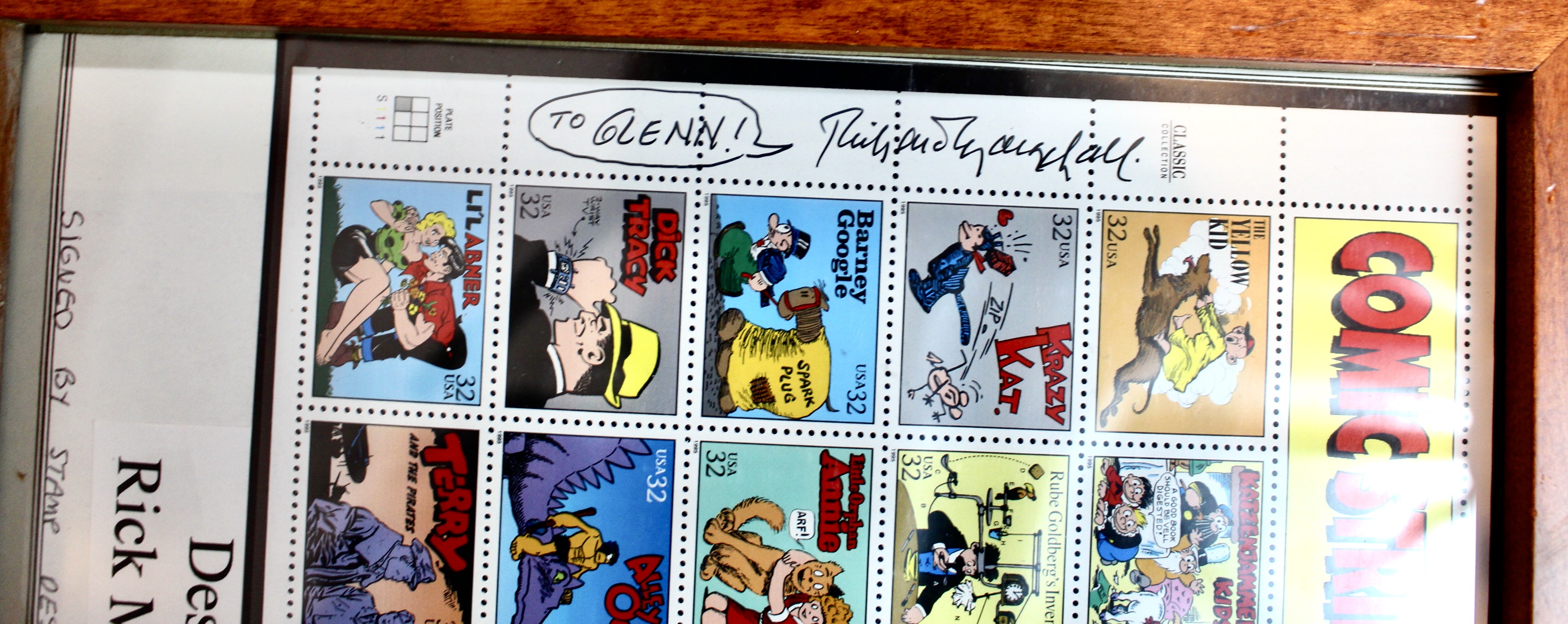 "Comic Strip Classics" U.S. Miniature Postage Stamp Sheet